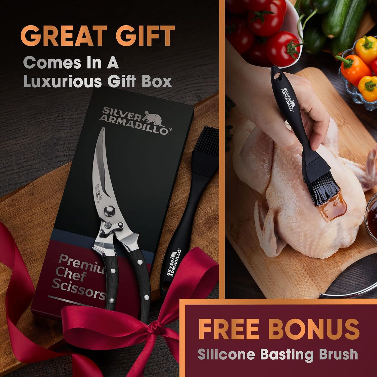 Tijeras de Cocina de Acero Inoxidable Silver Armadillo 25.4cm