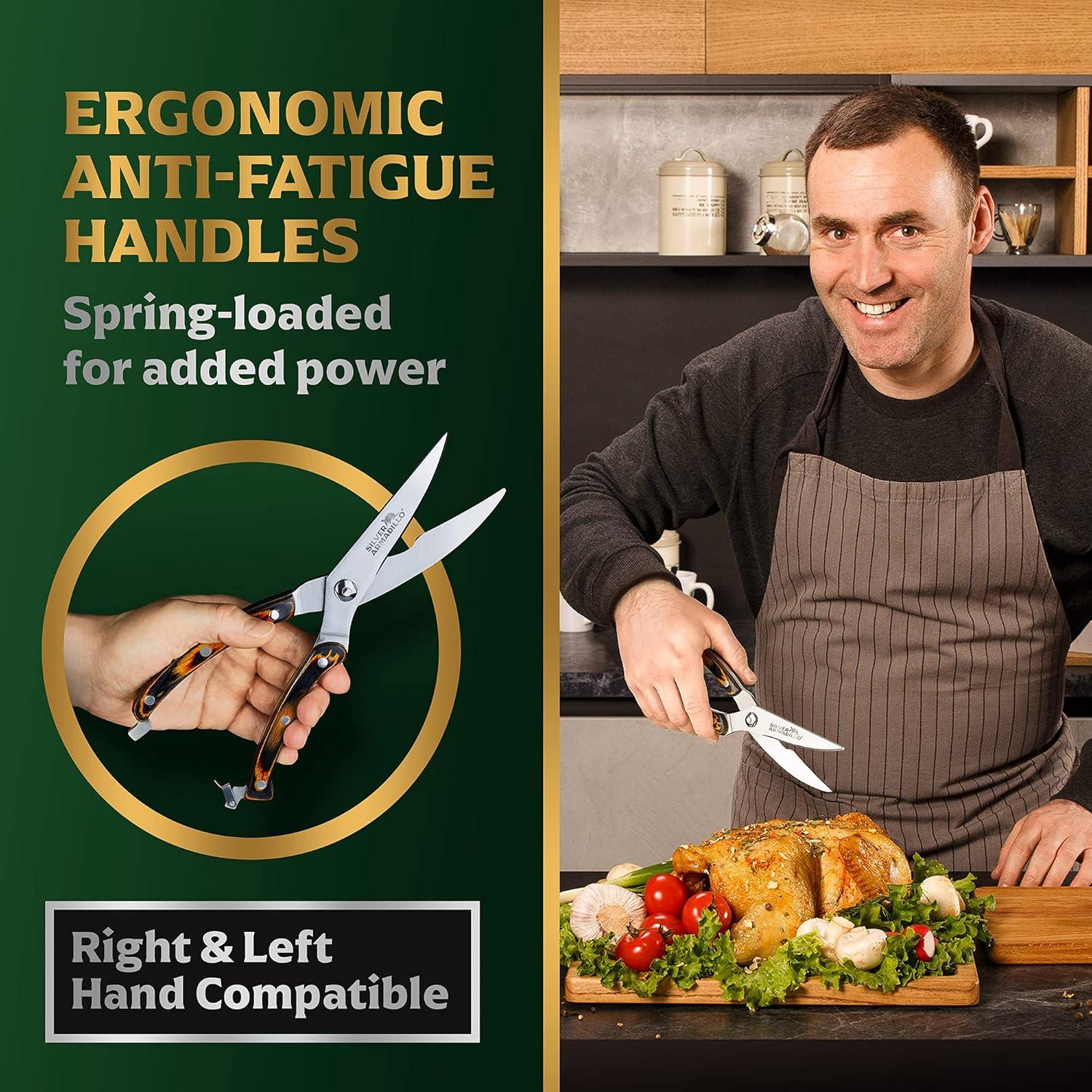 Tijeras de Cocina de Acero Inoxidable Silver Armadillo 25.4cm