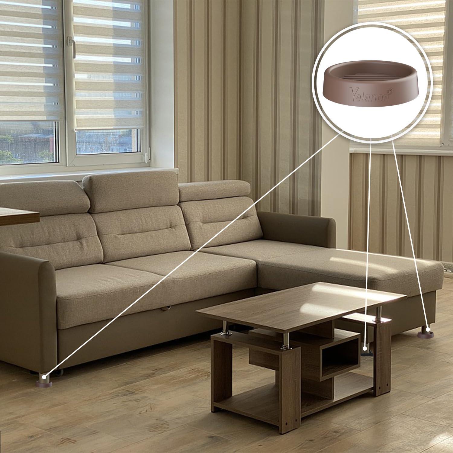 Almohadillas Antideslizantes Yelanon 8 Pcs 7.6 cm para Muebles