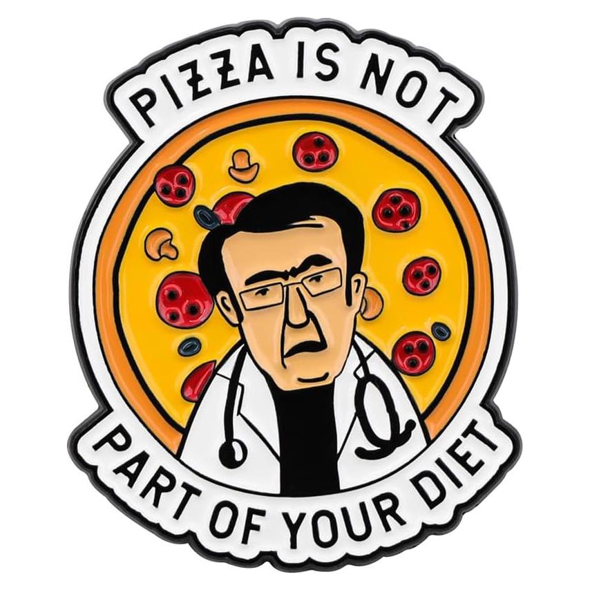 Pin Divertido Angyape No Te Vas a Morir de Hambre Amarillo