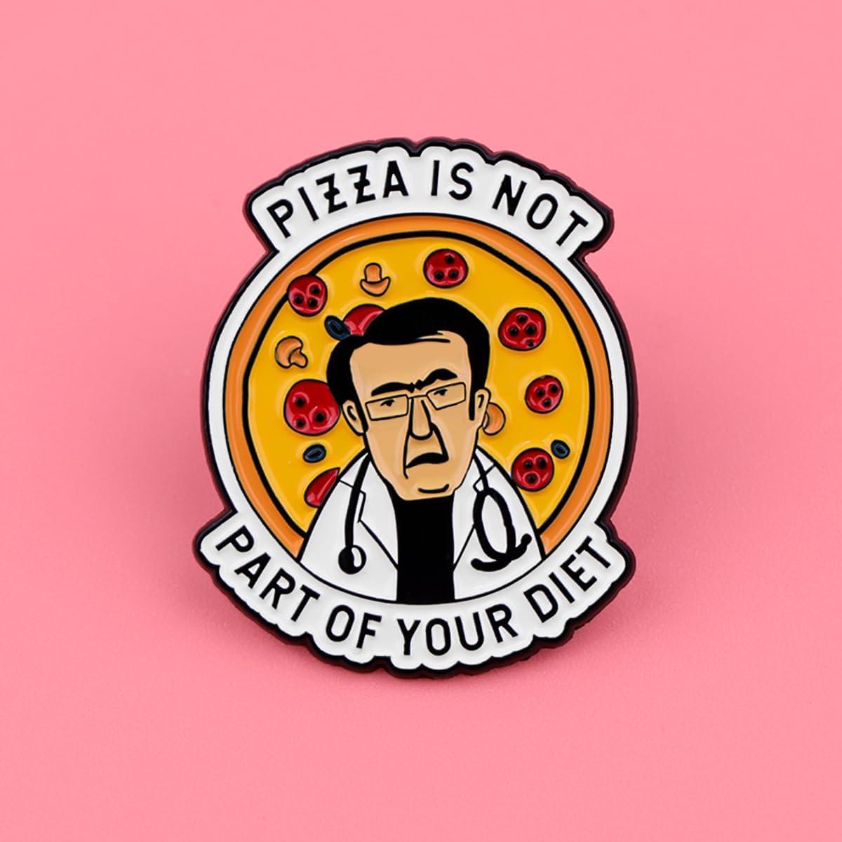 Pin Divertido Angyape No Te Vas a Morir de Hambre Amarillo