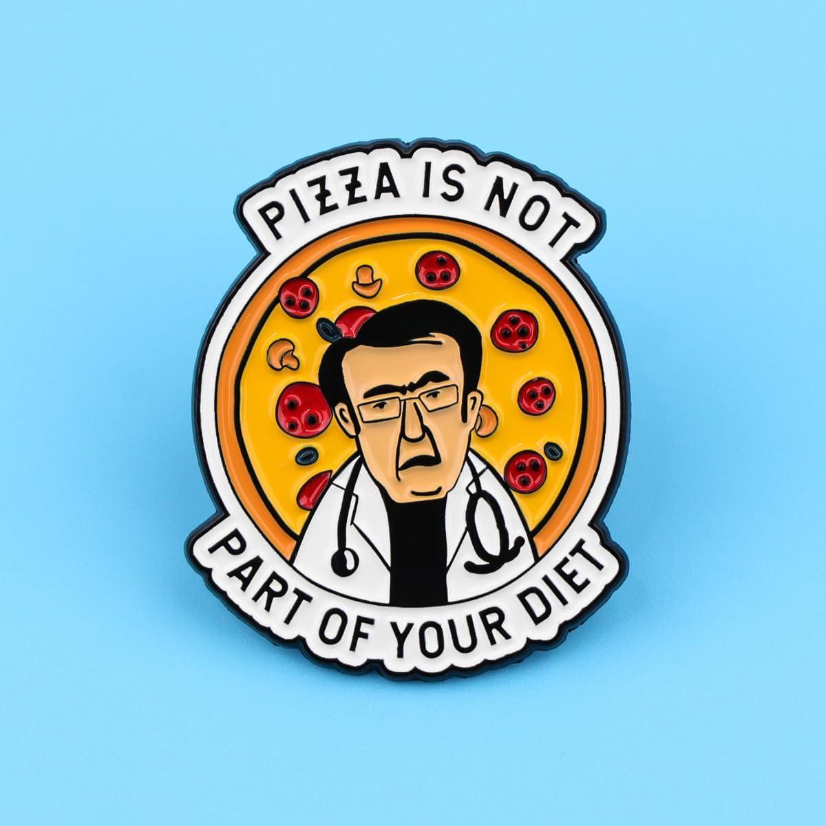 Pin Divertido Angyape No Te Vas a Morir de Hambre Amarillo