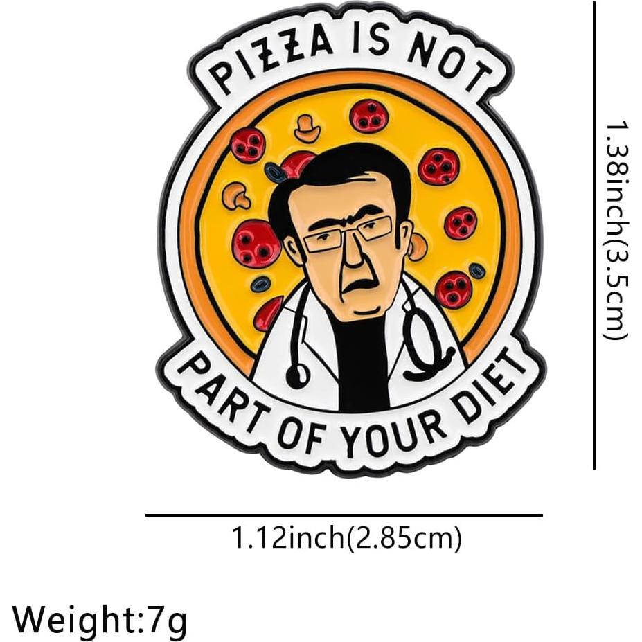 Pin Divertido Angyape No Te Vas a Morir de Hambre Amarillo