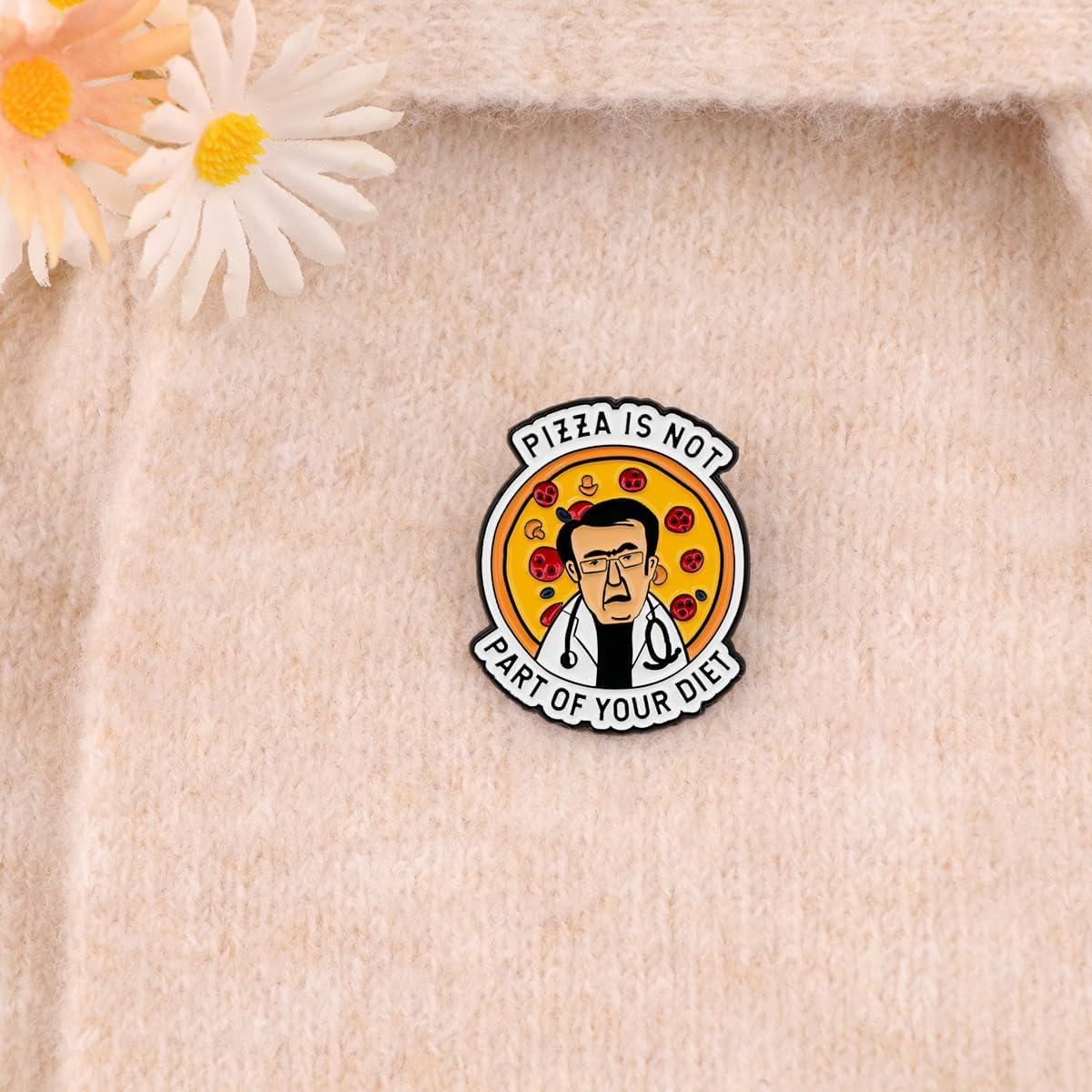 Pin Divertido Angyape No Te Vas a Morir de Hambre Amarillo