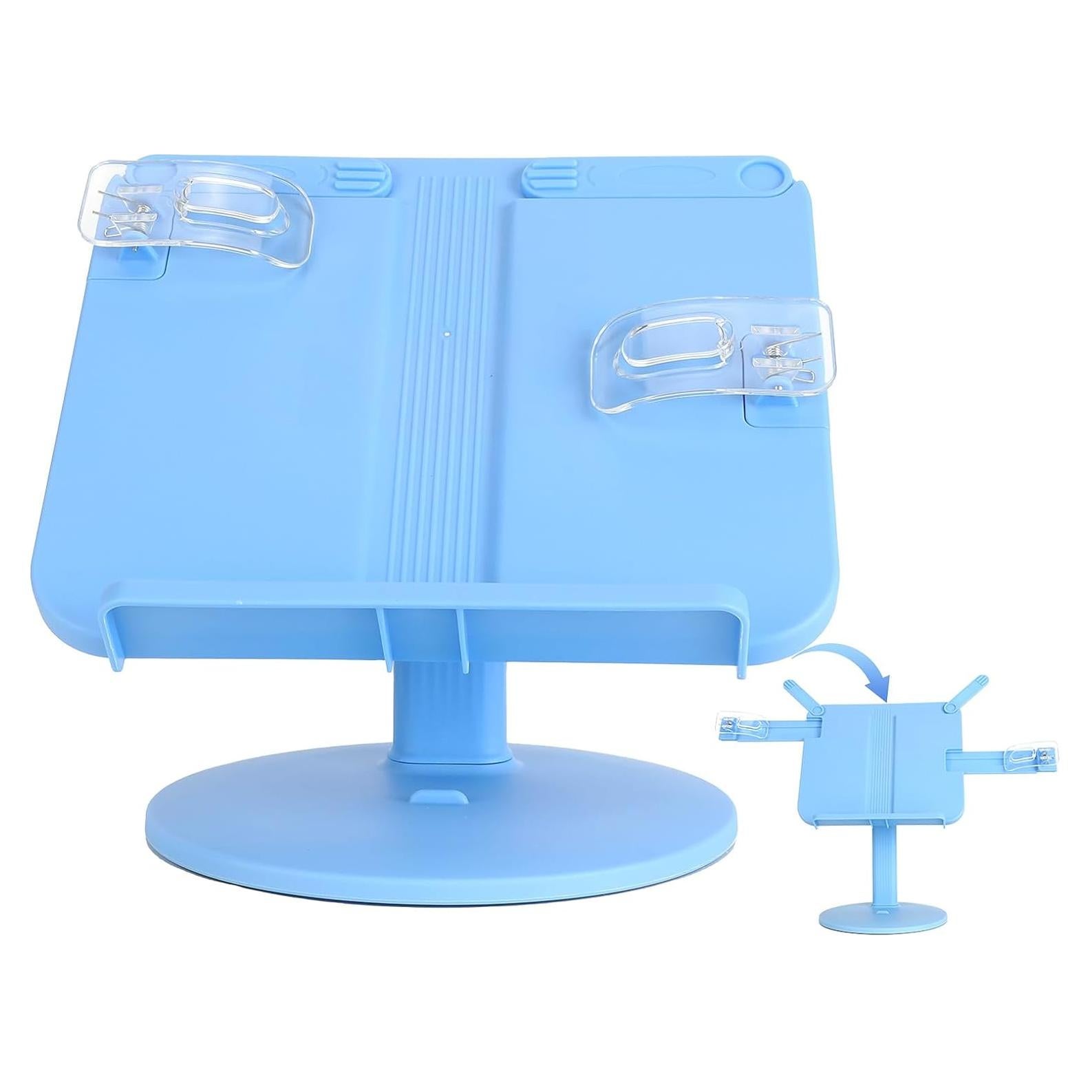 Soporte de Libros Ajustable AssHMKIT Azul 22x21x7.2 cm