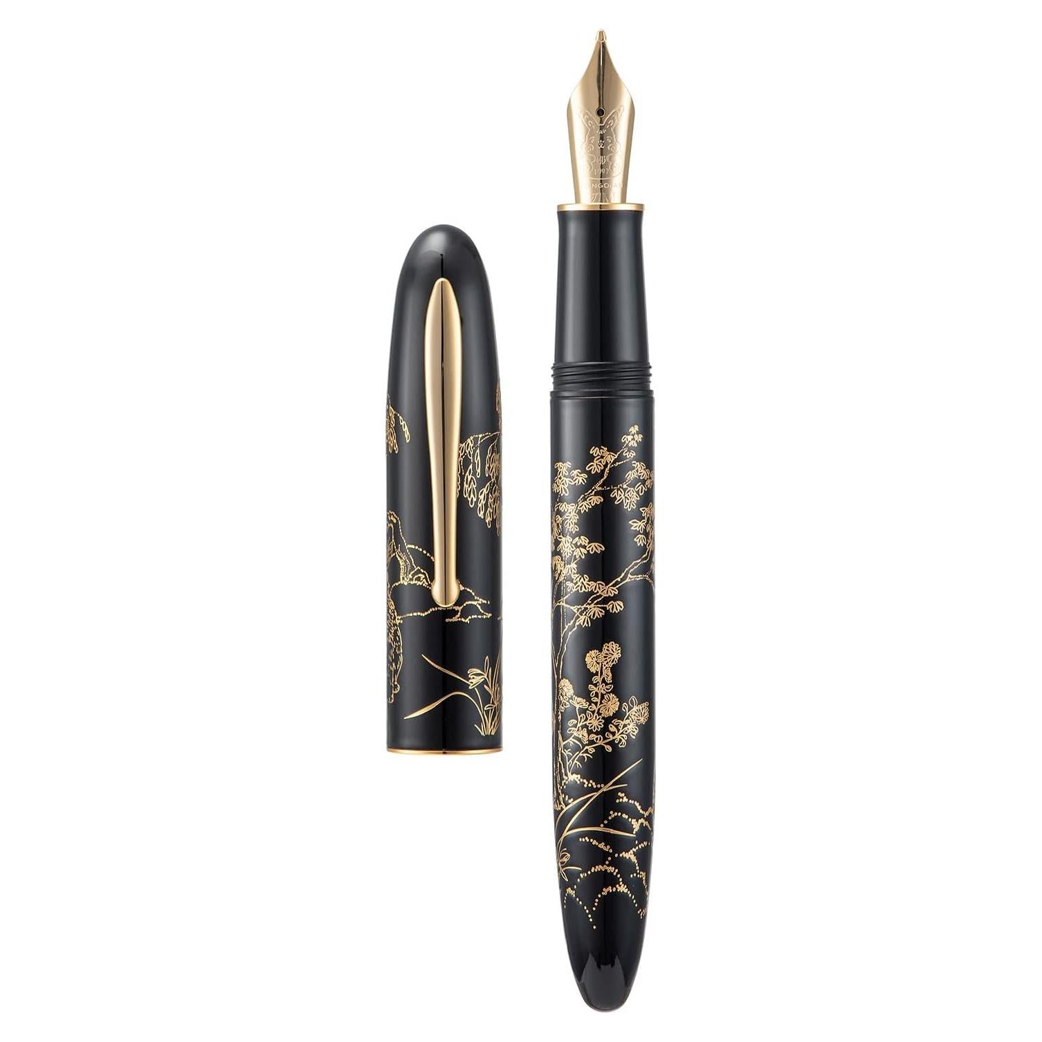 Pluma Fuente Hongdian N23 Negra con Grabado Conejo 0.7mm