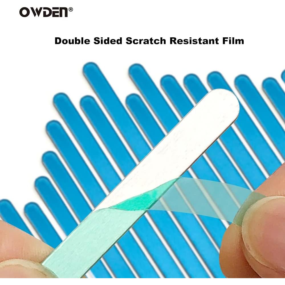 Plantillas de pulsera de aluminio Owden 20 piezas 0.64x15.24 cm