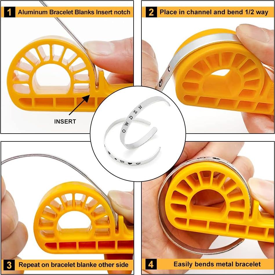 Plantillas de pulsera de aluminio Owden 20 piezas 0.64x15.24 cm