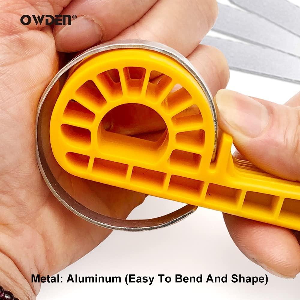 Plantillas de pulsera de aluminio Owden 20 piezas 0.64x15.24 cm