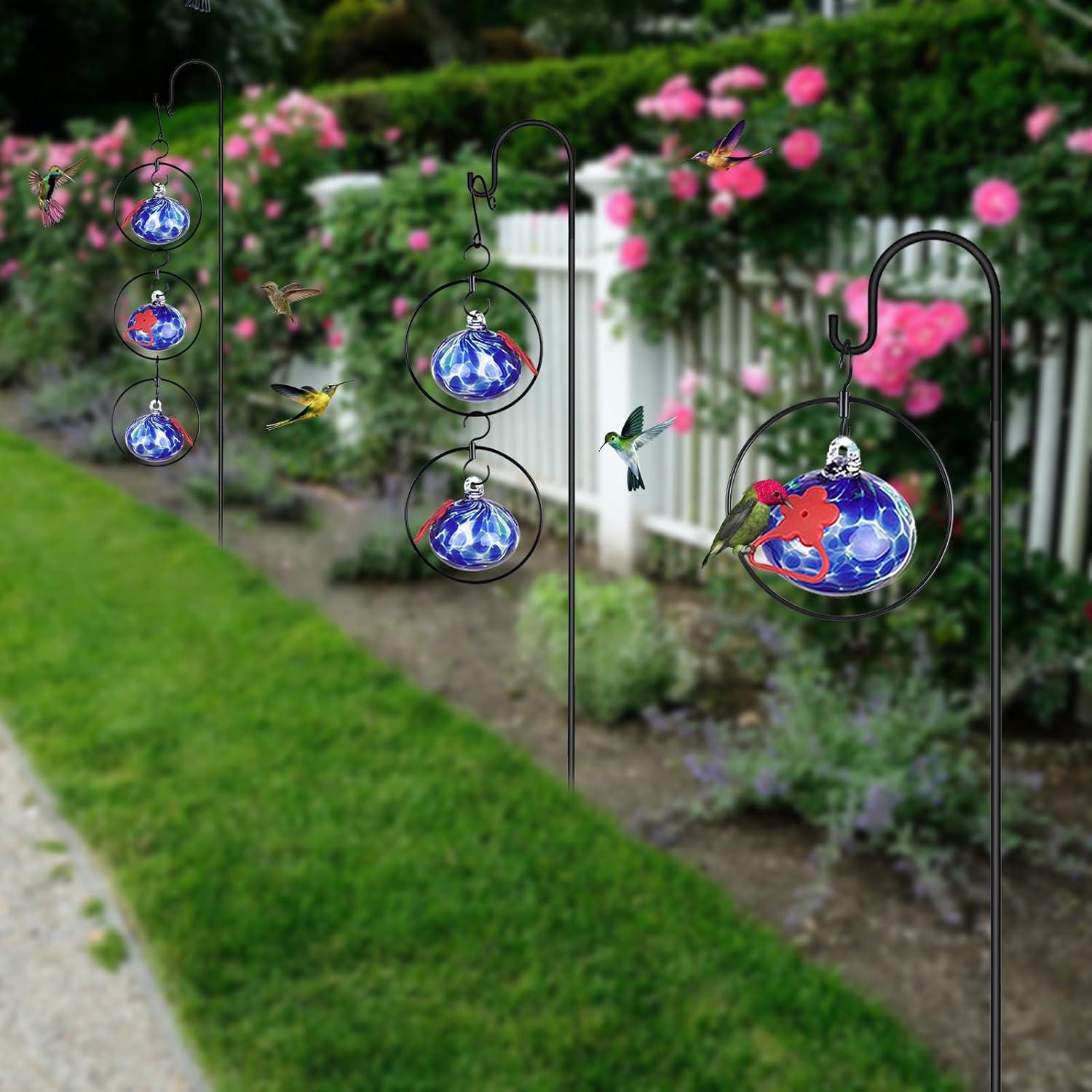 Alimentador de Colibríes HEADAK LIFE 6 Puertos Azul con Puntos