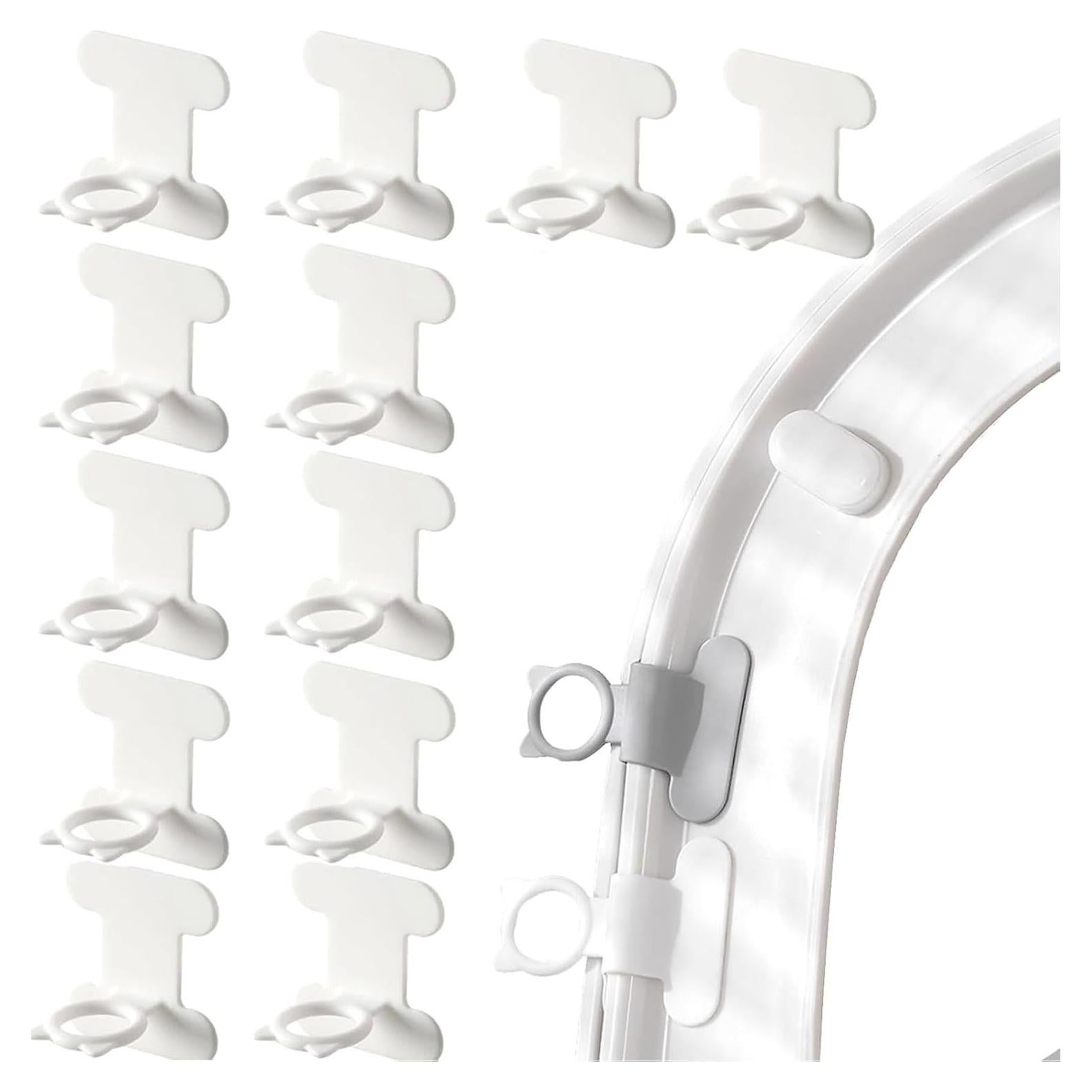 Elevador de Asiento de Inodoro NGETC Silicona Blanca 12 Pcs