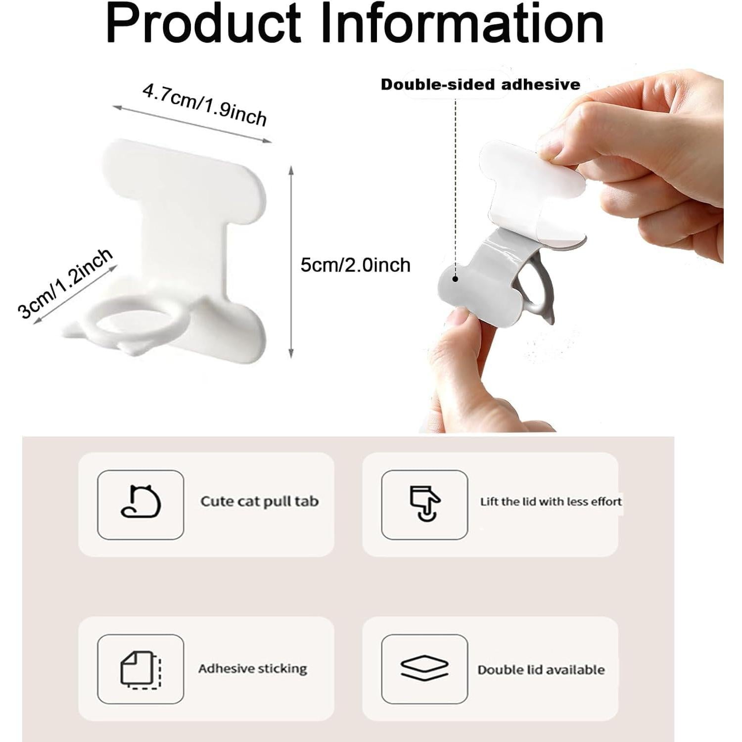 Elevador de Asiento de Inodoro NGETC Silicona Blanca 12 Pcs