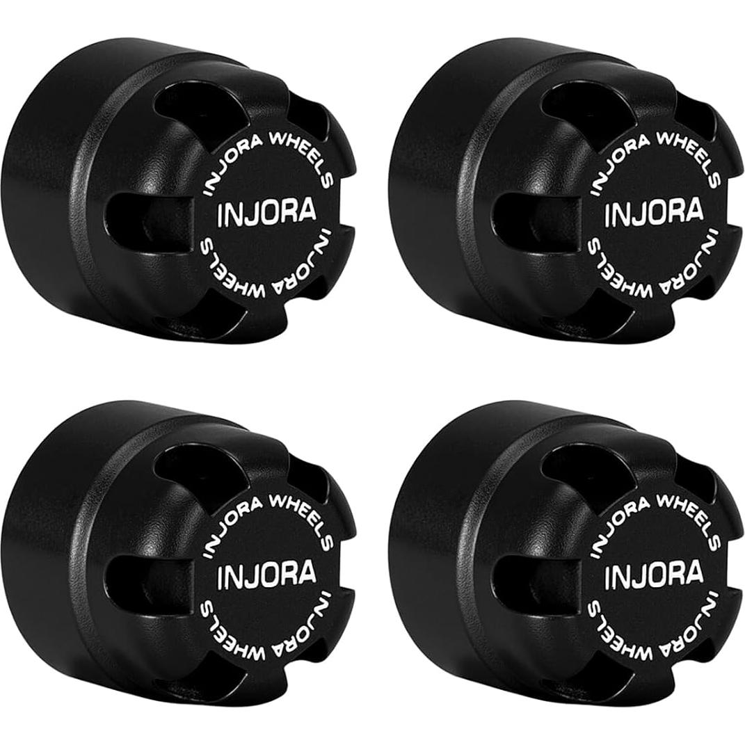 Tuercas de Bloqueo M2.5 INJORA con Tapa de Aluminio - Negro