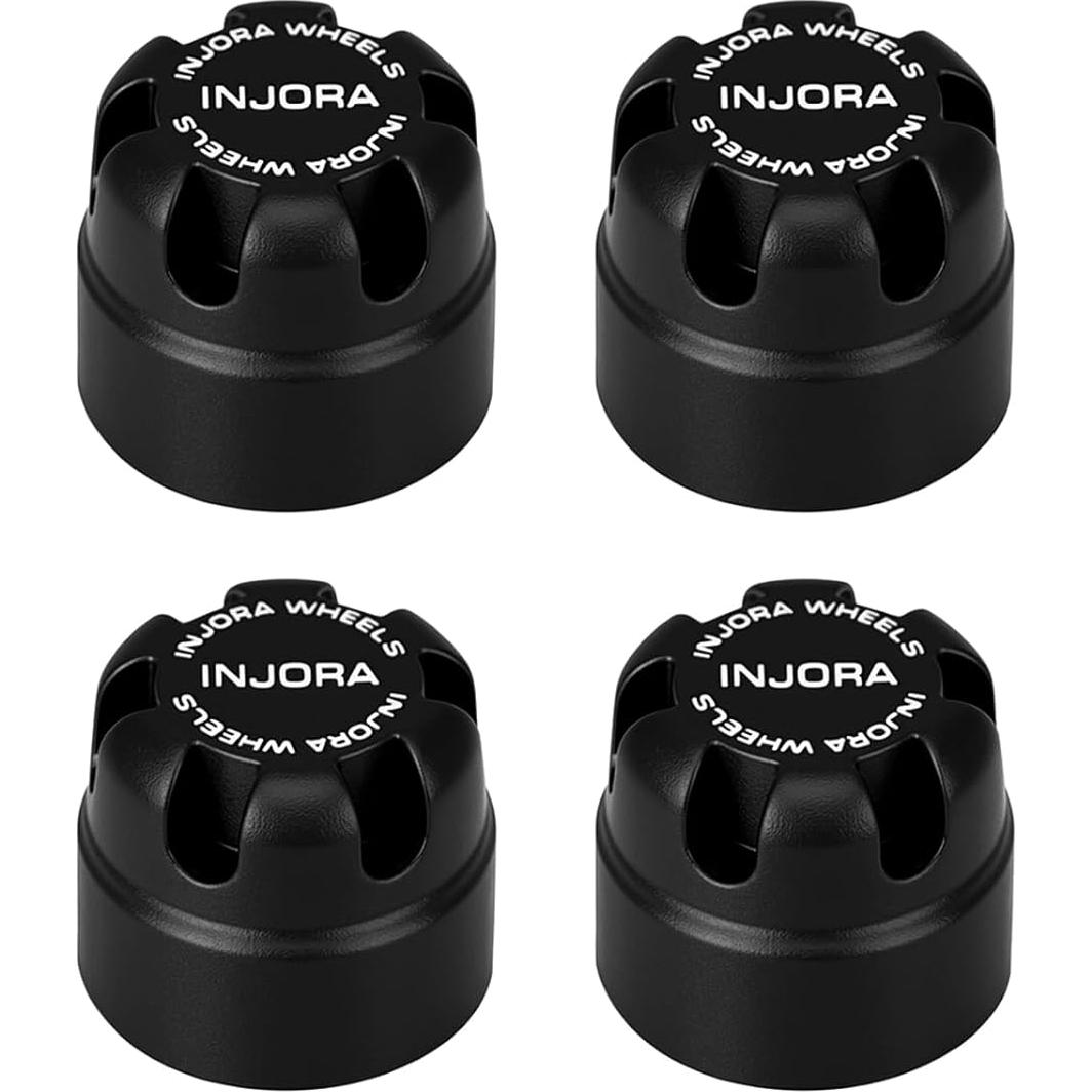 Tuercas de Bloqueo M2.5 INJORA con Tapa de Aluminio - Negro