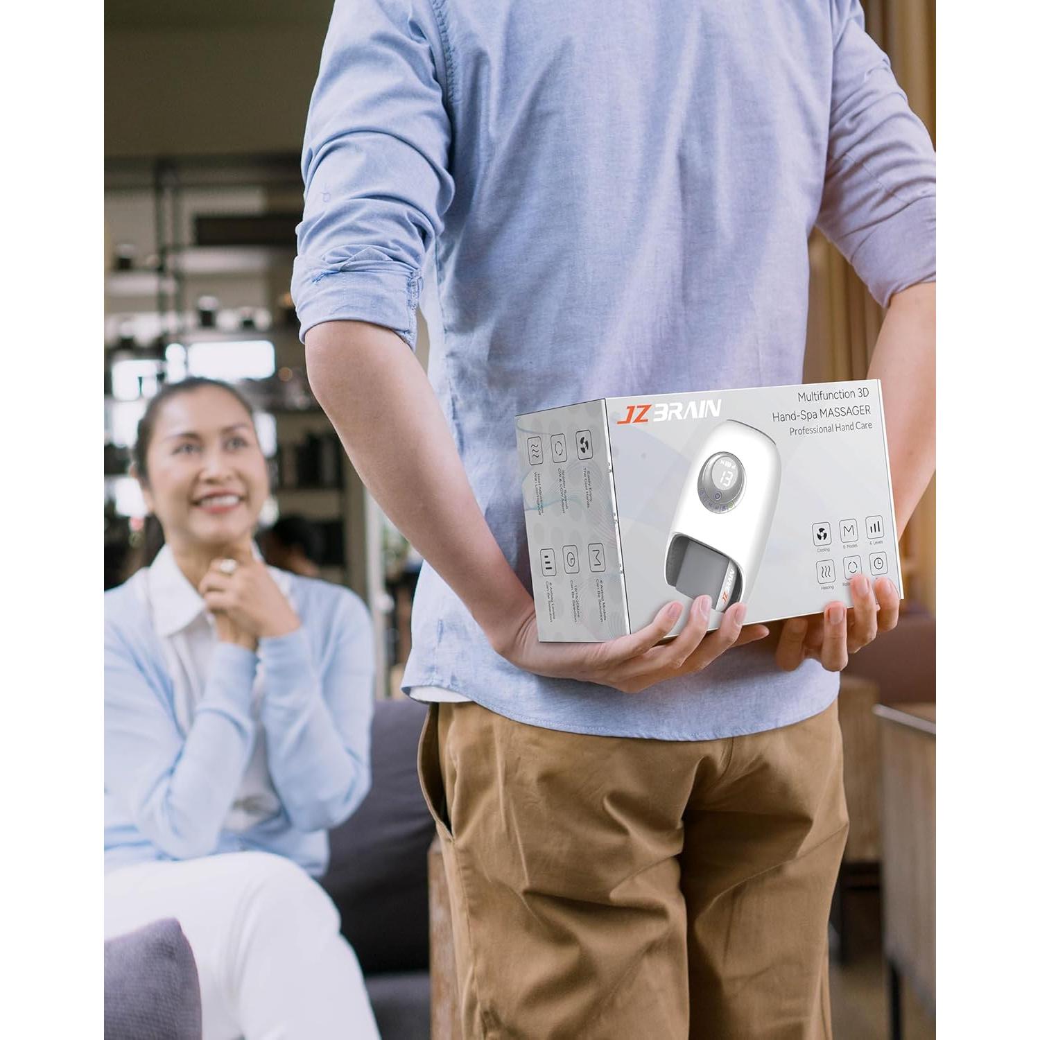 Masajeador de Manos JZBRAIN con Calor y Compresión