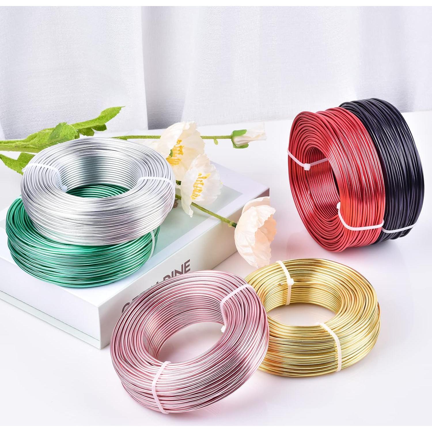 Alambre de Aluminio Negro 12 Gauge 55m para Manualidades Skartgripir