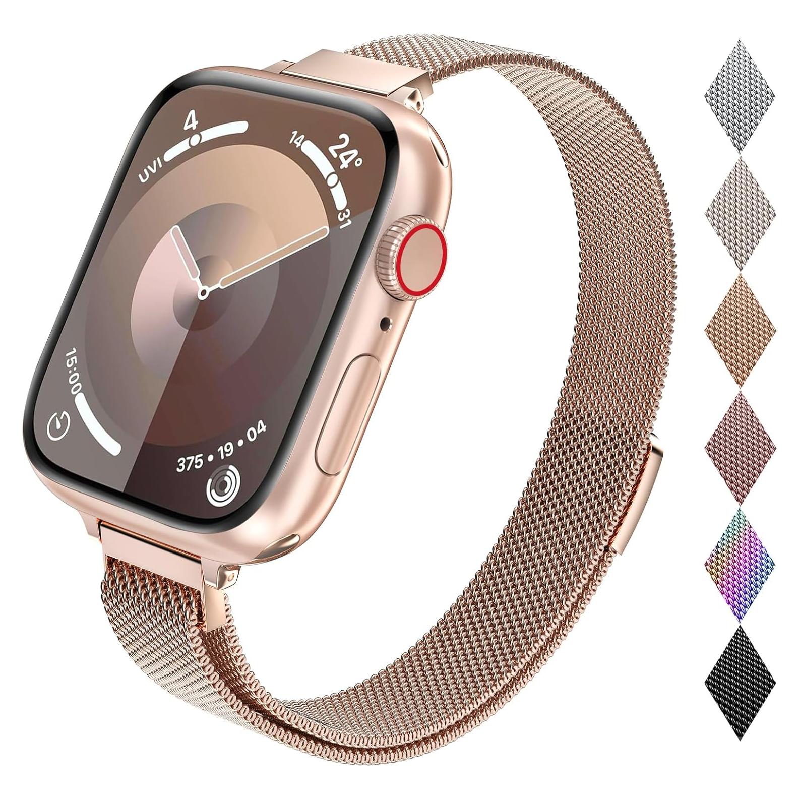 Correa de Acero Inoxidable Milanés CTYBB para Apple Watch 38-49mm