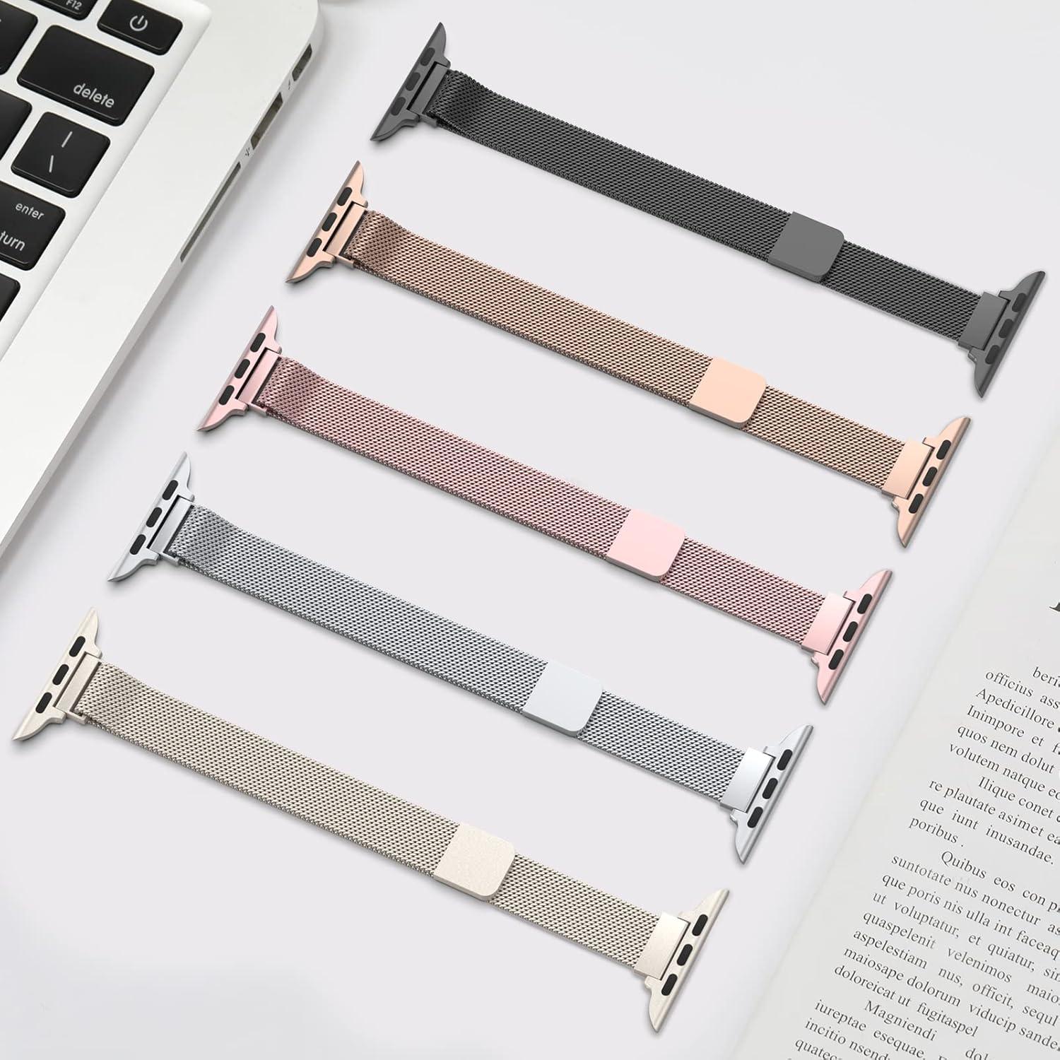 Correa de Acero Inoxidable Milanés CTYBB para Apple Watch 38-49mm