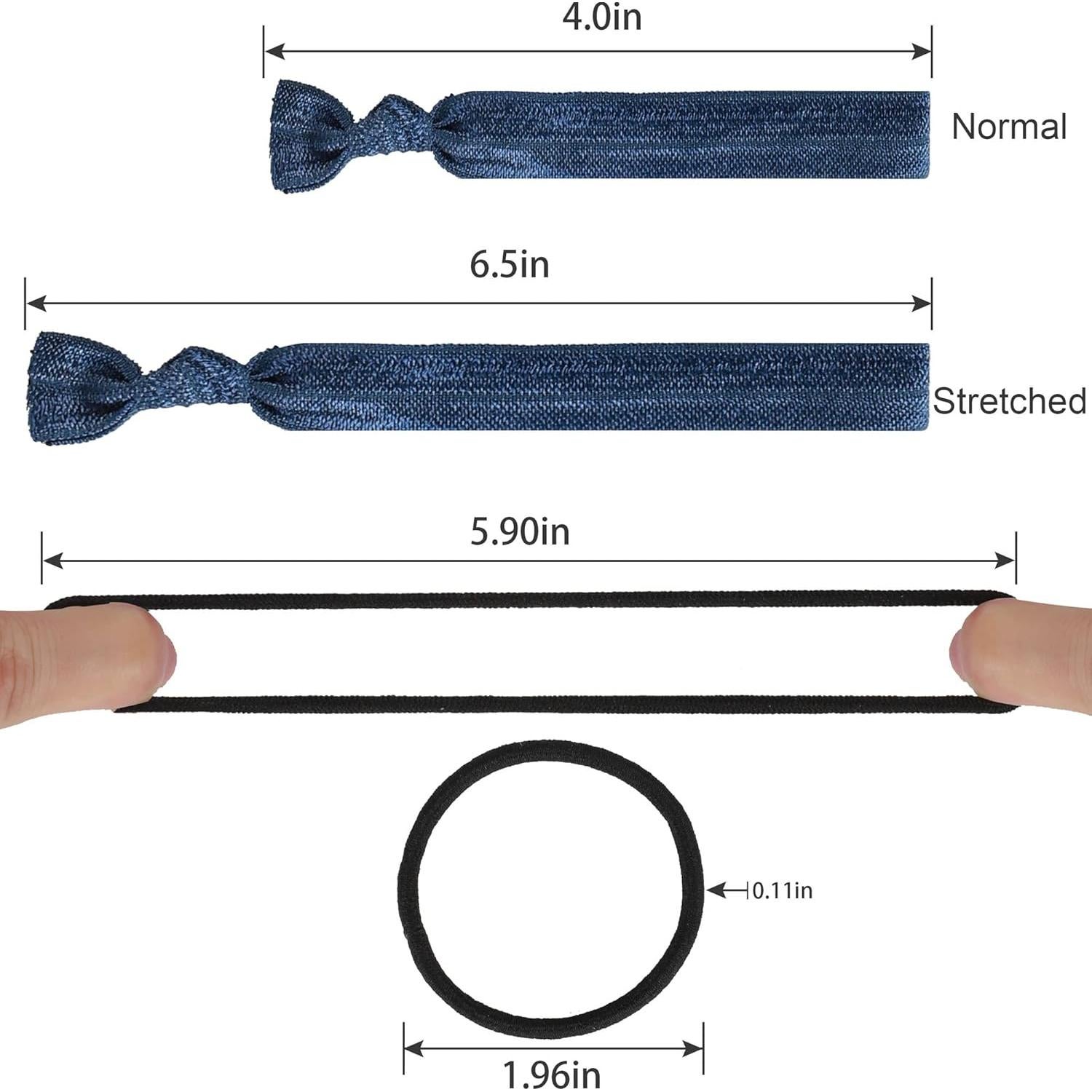 Juego de 60 Cintas para el Cabello 79STYLE - Sin Daño, Elásticas