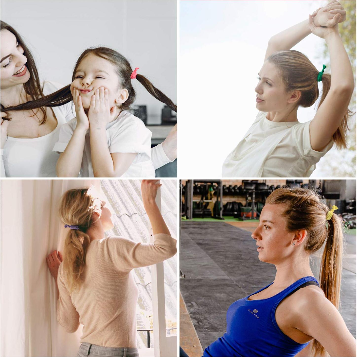 Juego de 60 Cintas para el Cabello 79STYLE - Sin Daño, Elásticas