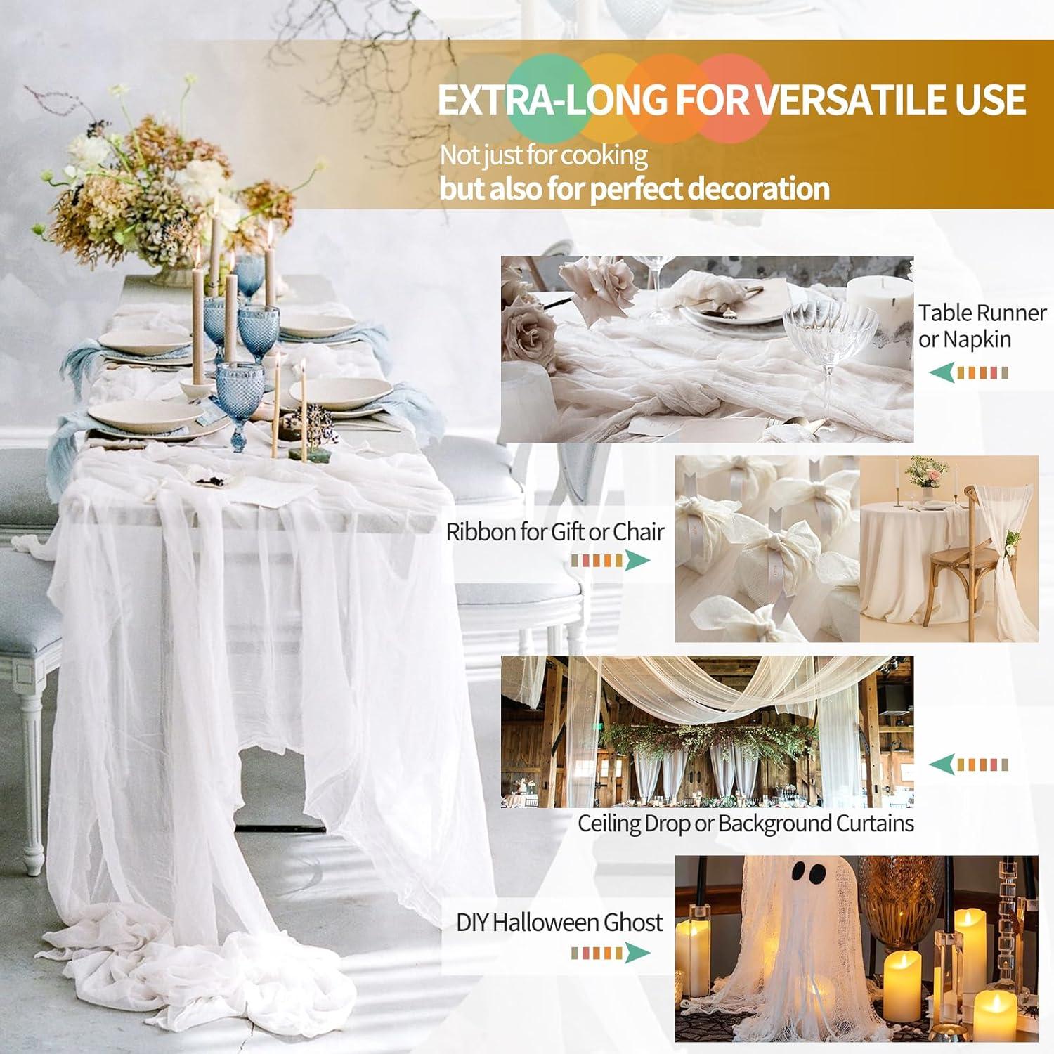 Rollo de Tela de Queso 100% Algodón Natural 27.43m Tomeurperf