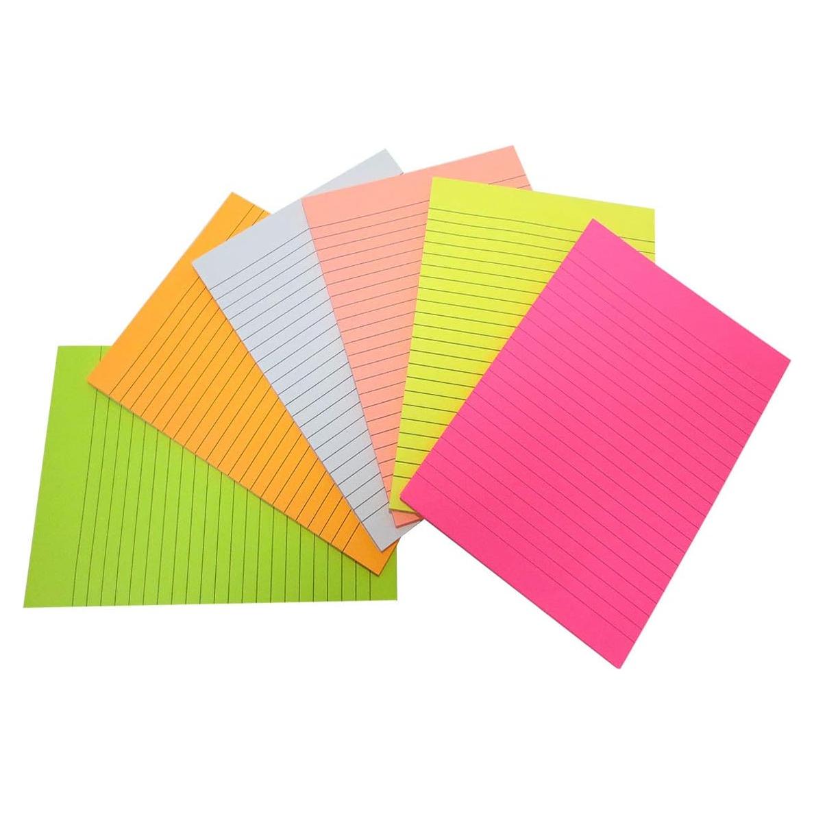 Notas Adhesivas Grandes Creatiburg 15.24x20.32 cm 6 Colores