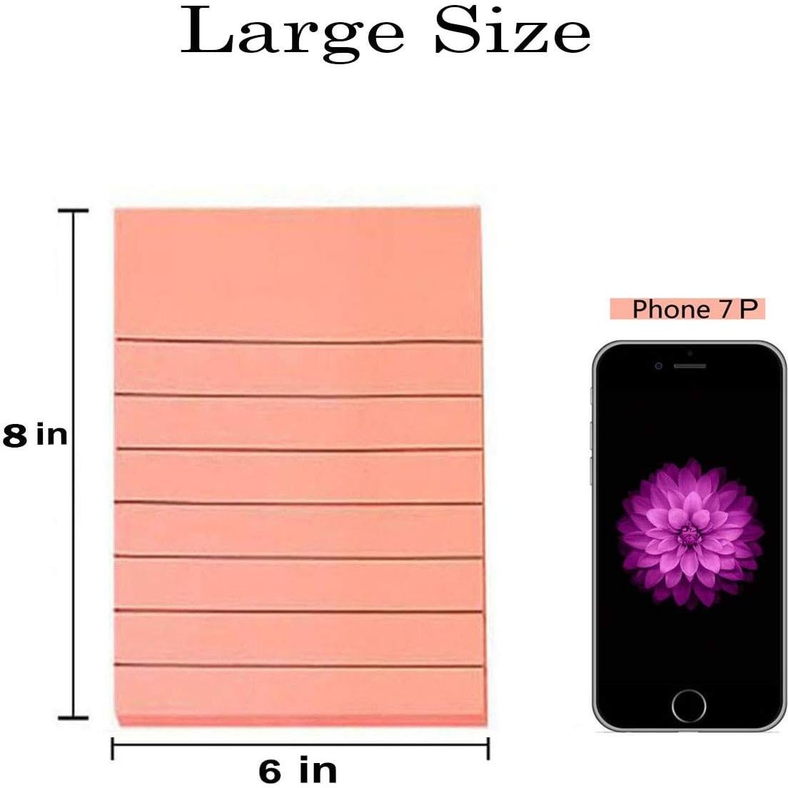 Notas Adhesivas Grandes Creatiburg 15.24x20.32 cm 6 Colores