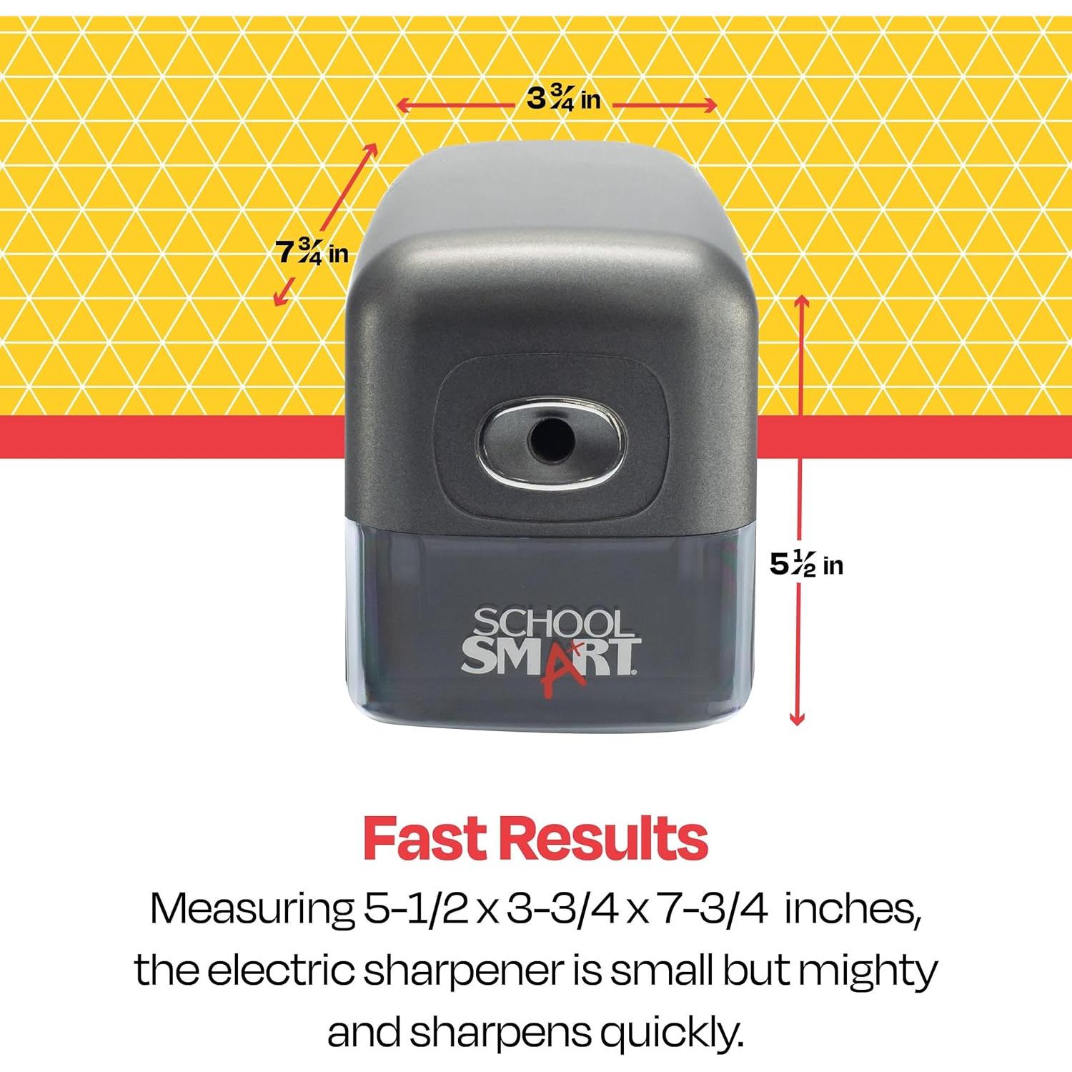 Sacapuntas Eléctrico School Smart 14x9.5x19.7cm Negro