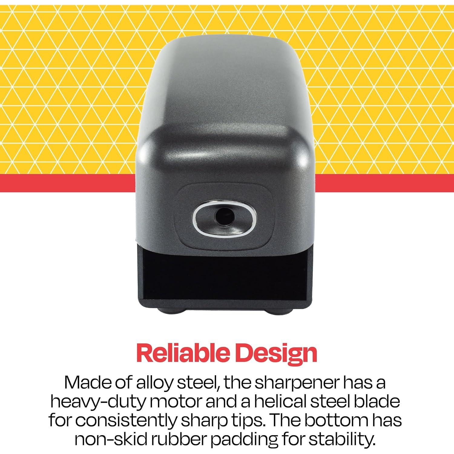 Sacapuntas Eléctrico School Smart 14x9.5x19.7cm Negro