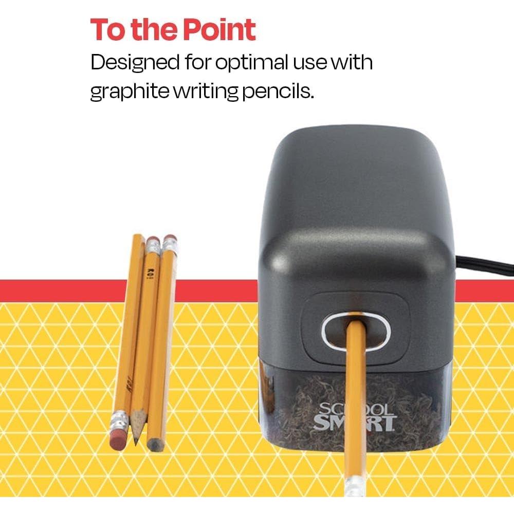 Sacapuntas Eléctrico School Smart 14x9.5x19.7cm Negro