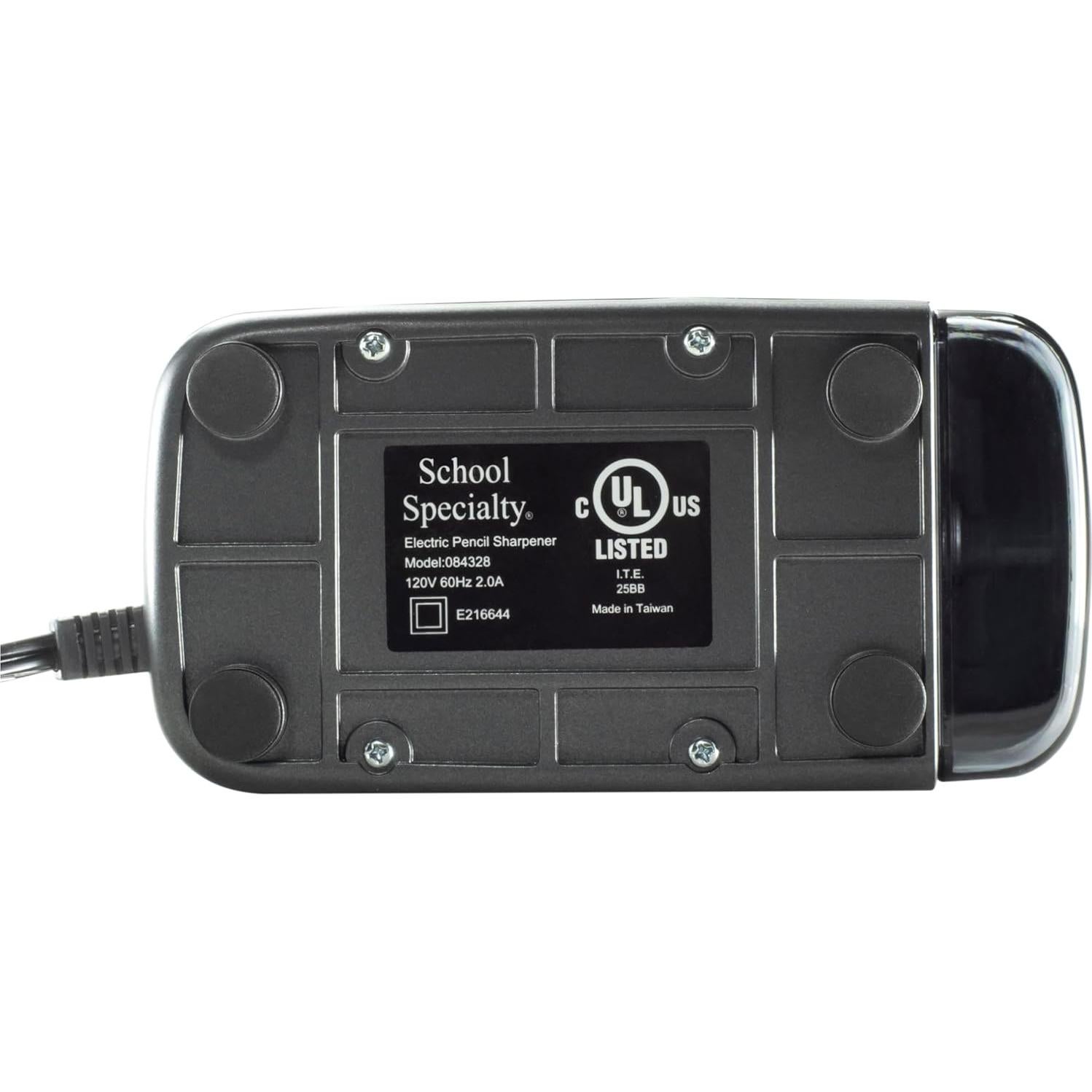 Sacapuntas Eléctrico School Smart 14x9.5x19.7cm Negro