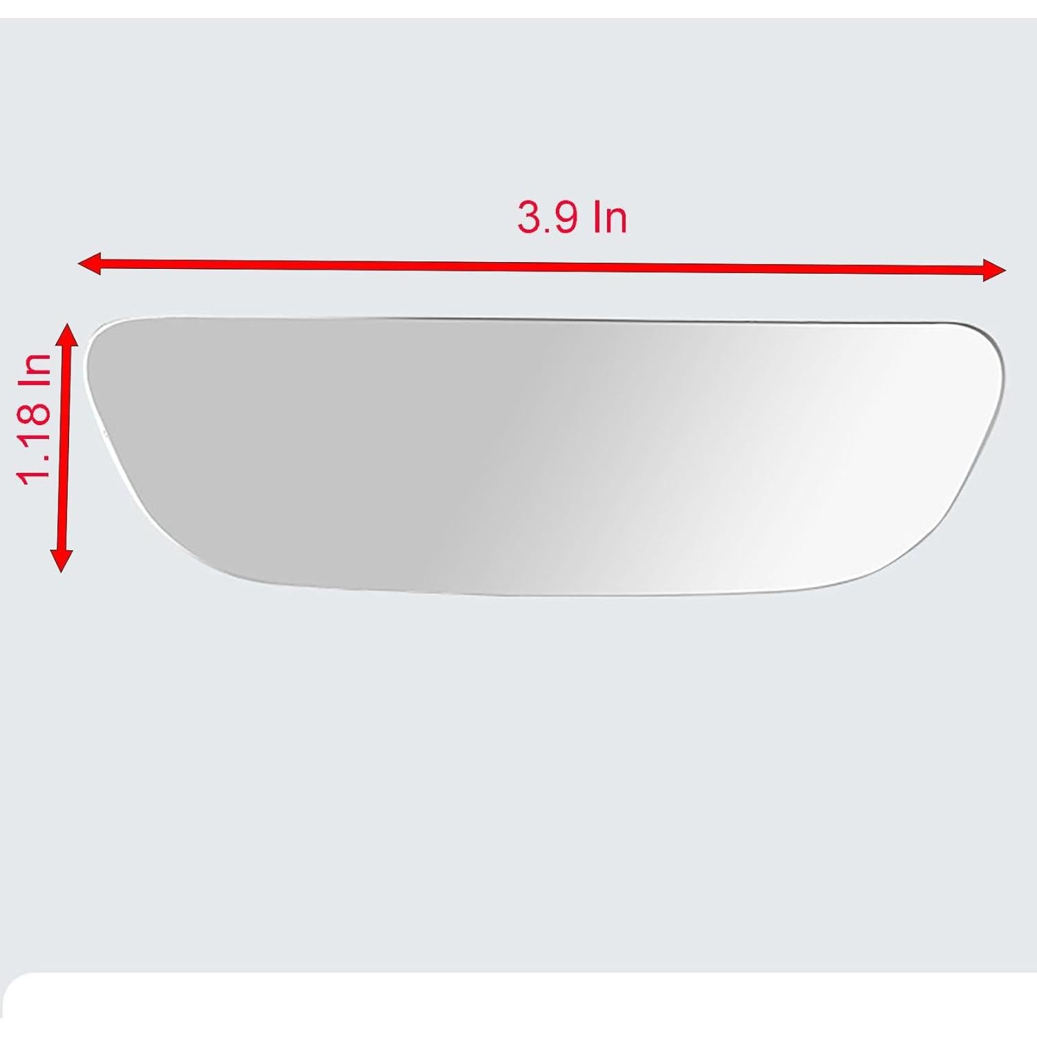 Espejos de Punto Ciego YIKANGHENG 9.9x3 cm Ajustables 2 Pcs