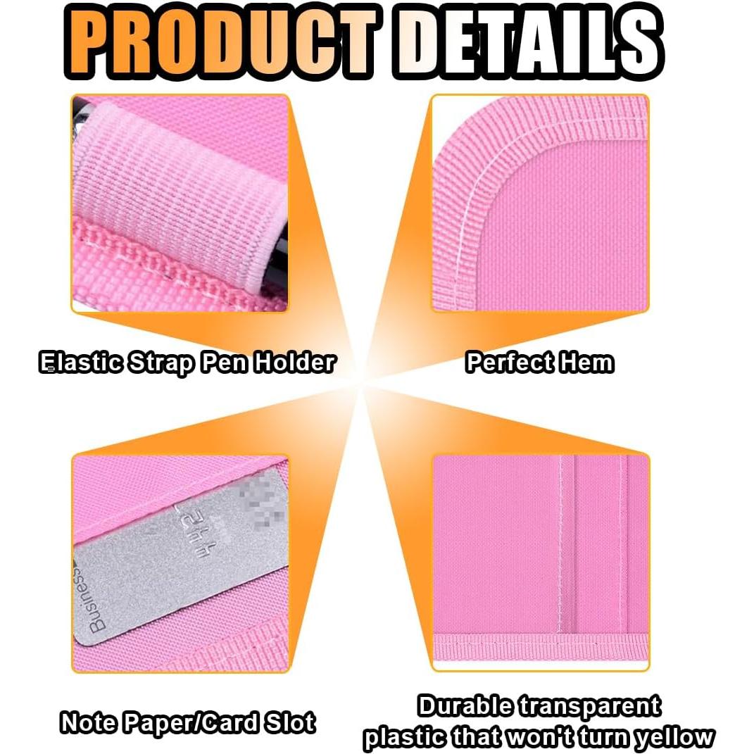 Soporte de Tarjeta de Discapacidad JOYCOURT para Coche Rosa