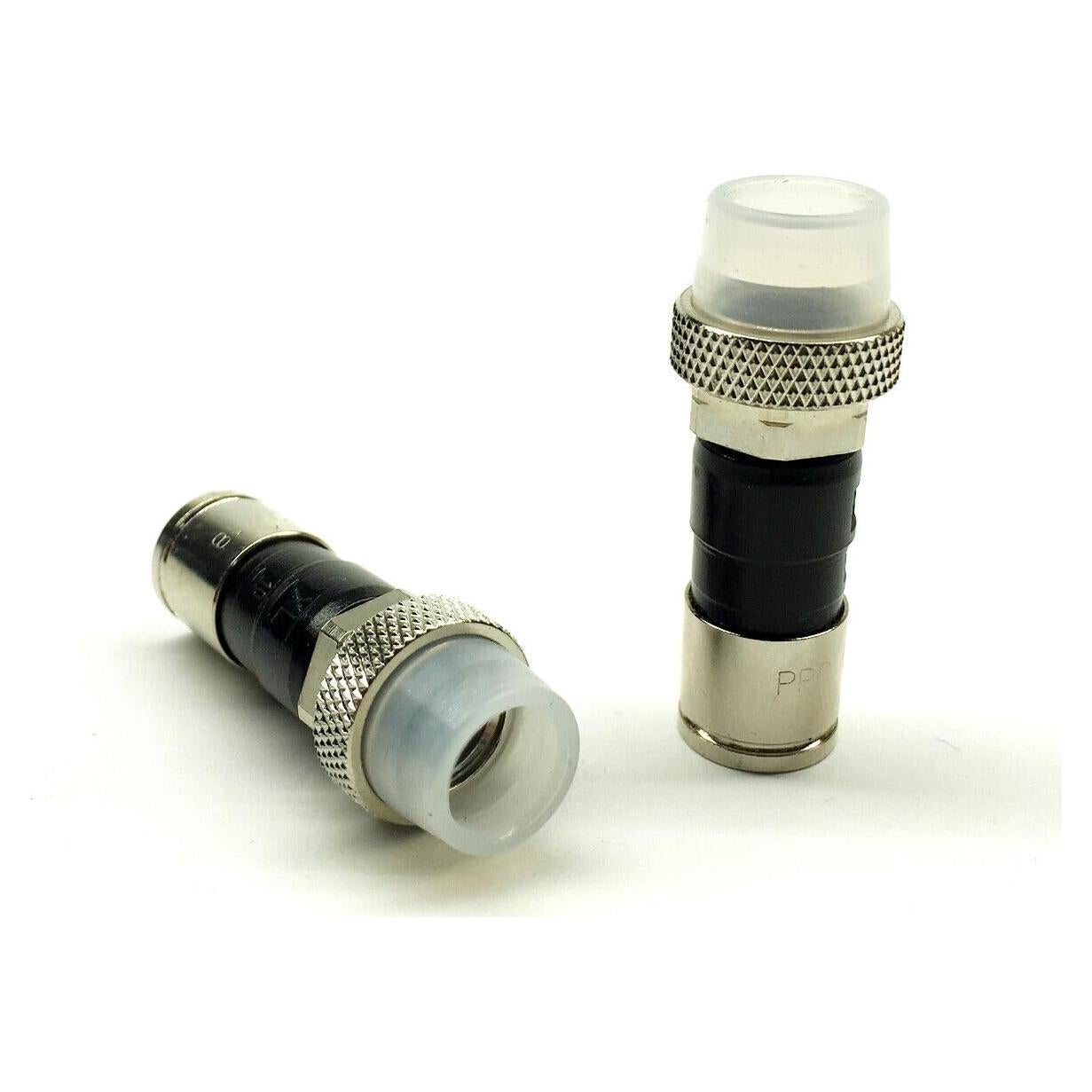 Conectores coaxiales F RG6 a prueba de agua TechDirect - Paquete de 5