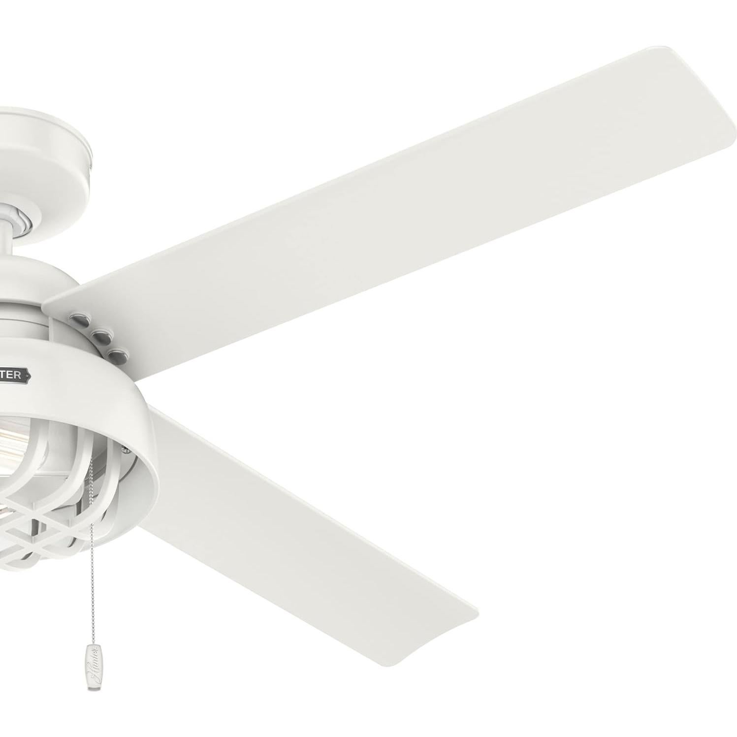 Ventilador de Techo Hunter Spring Mill 52" Negro Mate LED