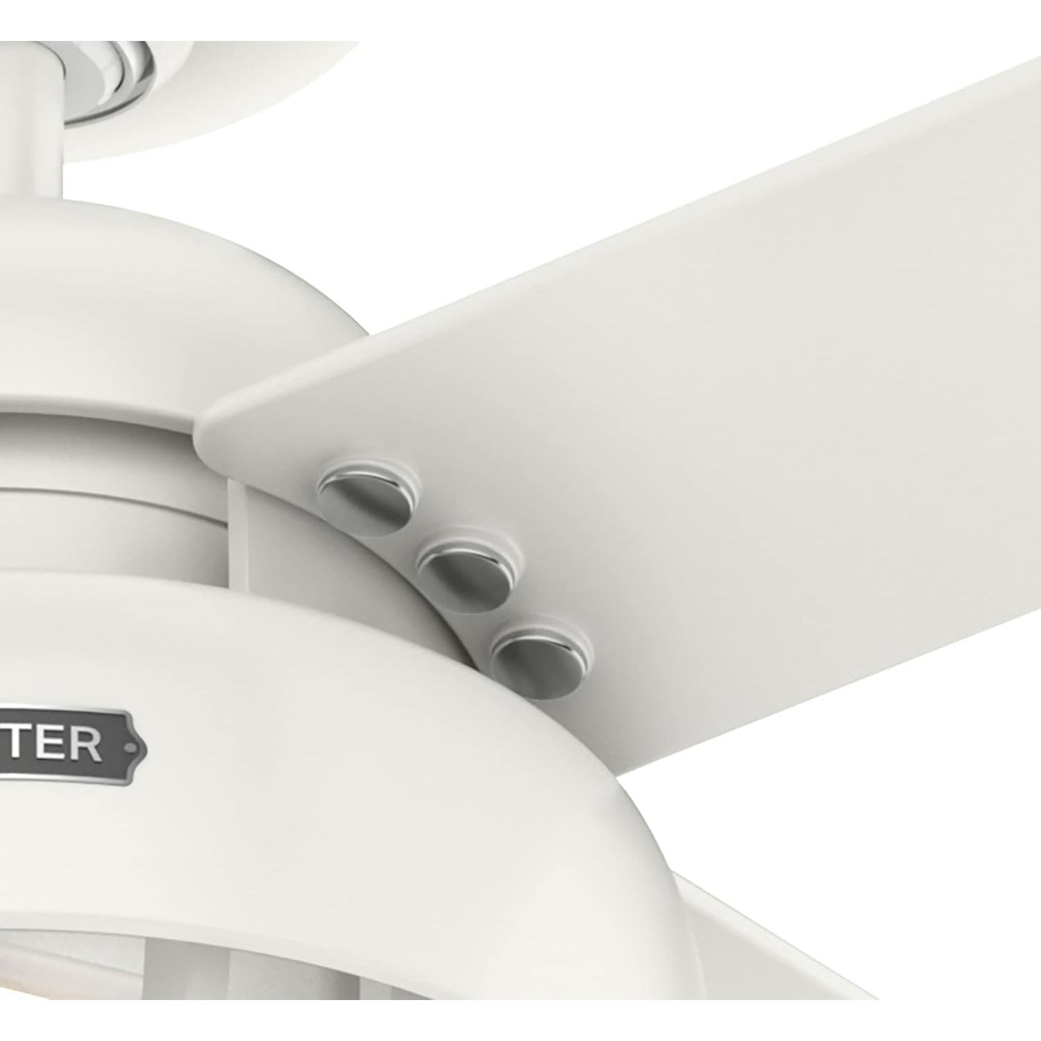 Ventilador de Techo Hunter Spring Mill 52" Negro Mate LED