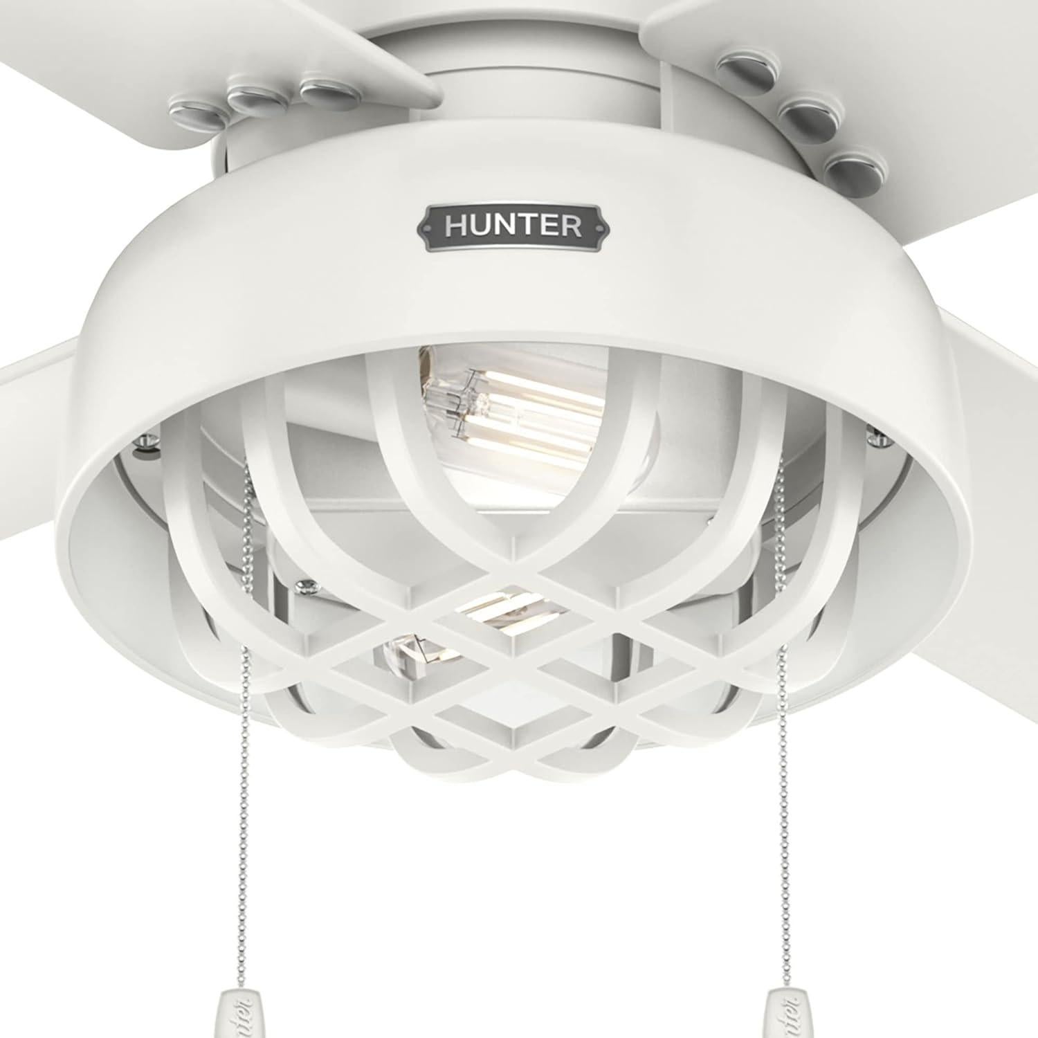Ventilador de Techo Hunter Spring Mill 52" Negro Mate LED