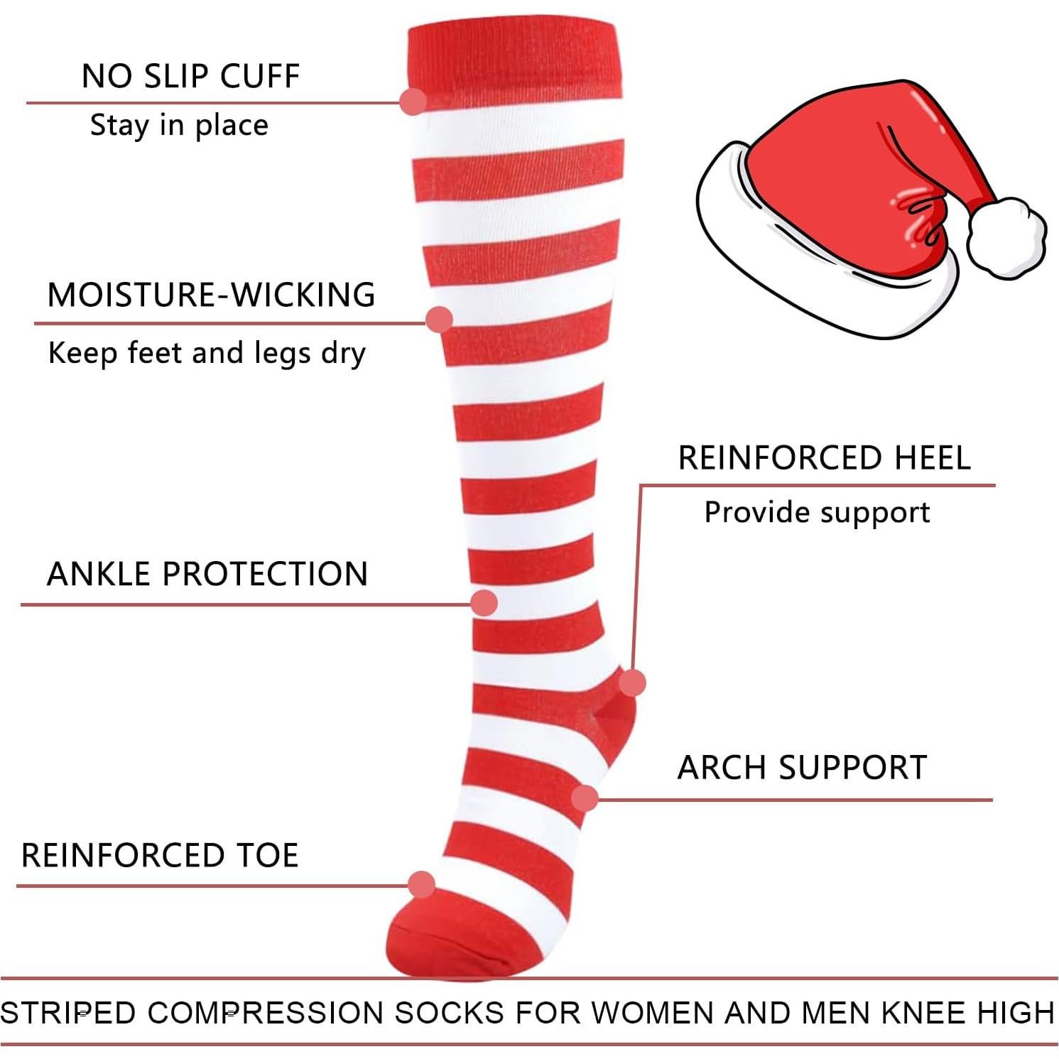 Calcetines de Compresión Junely para Mujeres hasta la Rodilla