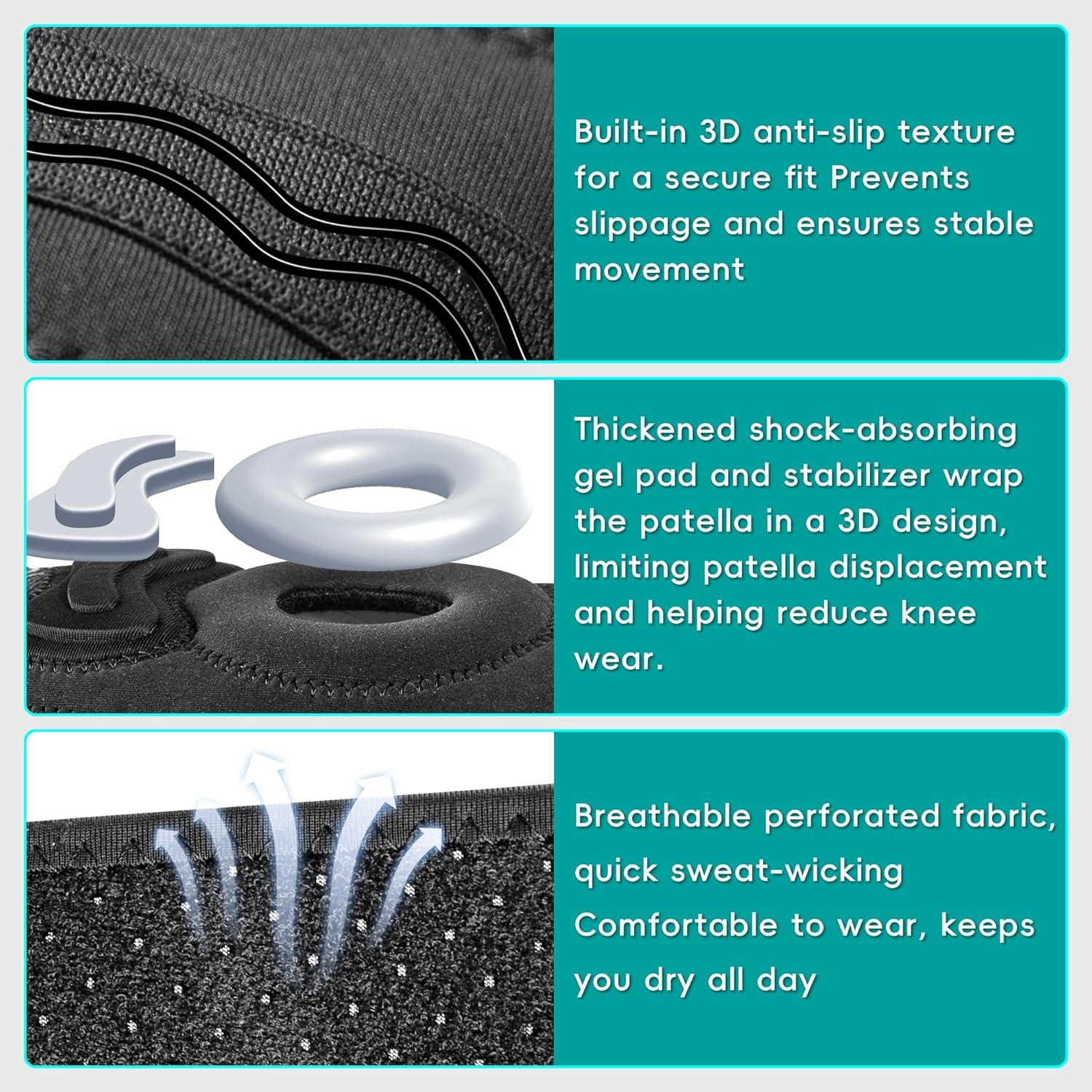Férula de Rodilla Grande ZEAZEN - Soporte Ajustable para Lesiones