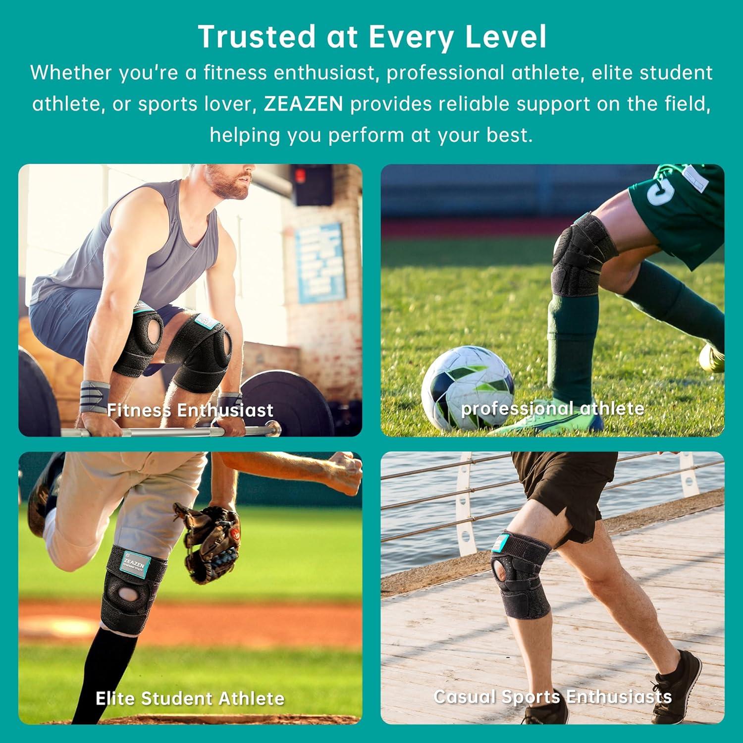 Férula de Rodilla Grande ZEAZEN - Soporte Ajustable para Lesiones