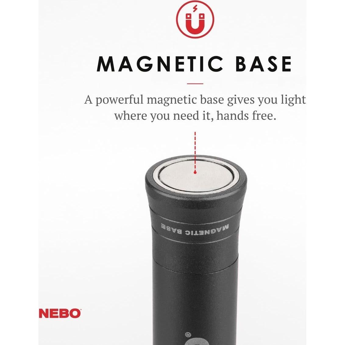 Linterna NEBO Big Larry 2 | 500 Lúmenes | Gris