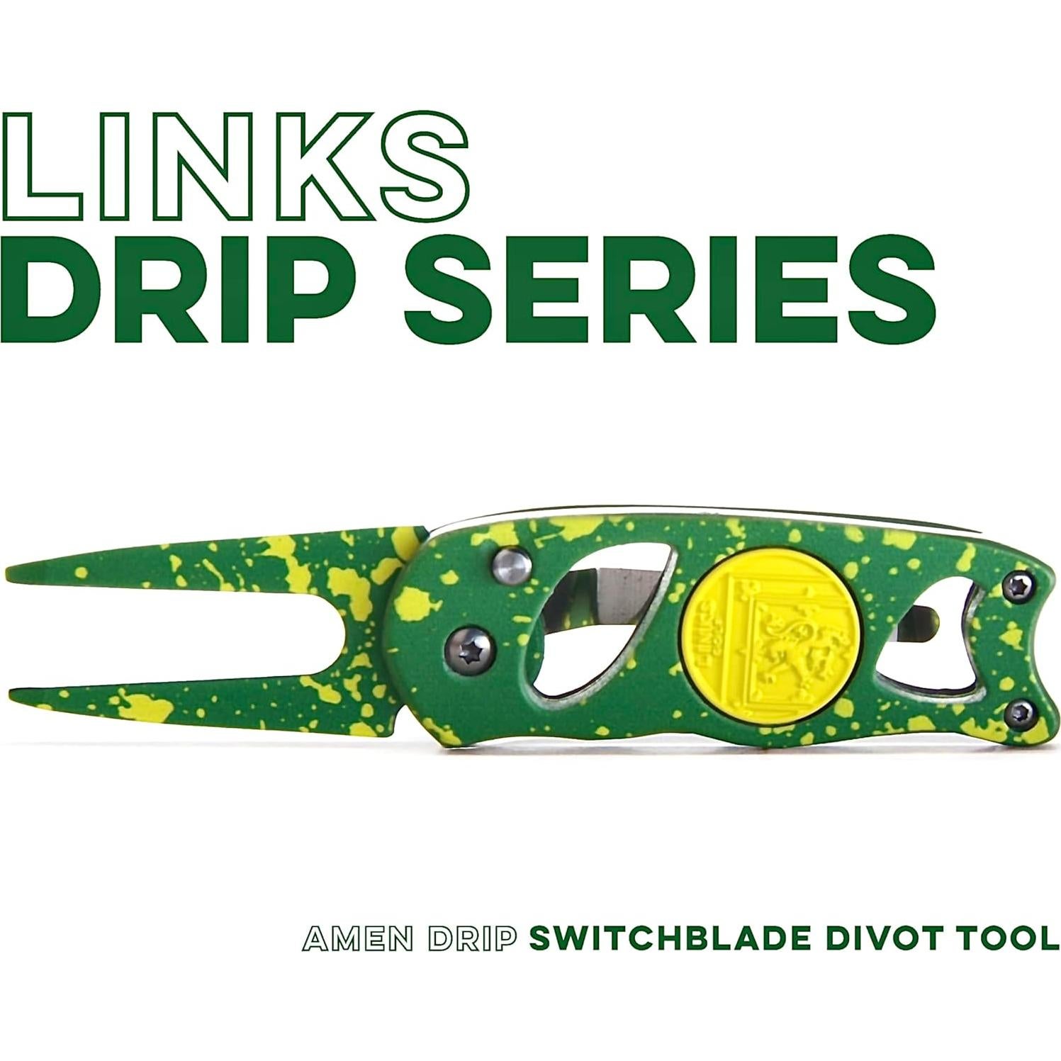 Herramienta de Divot Plegable Links Golf con Marcador Magnético