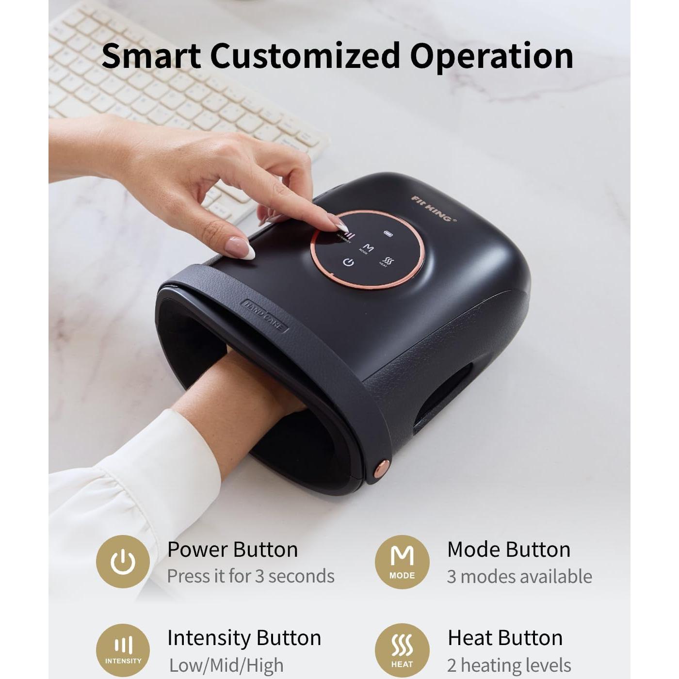 Masajeador de Mano Inalámbrico FIT KING con Calentamiento