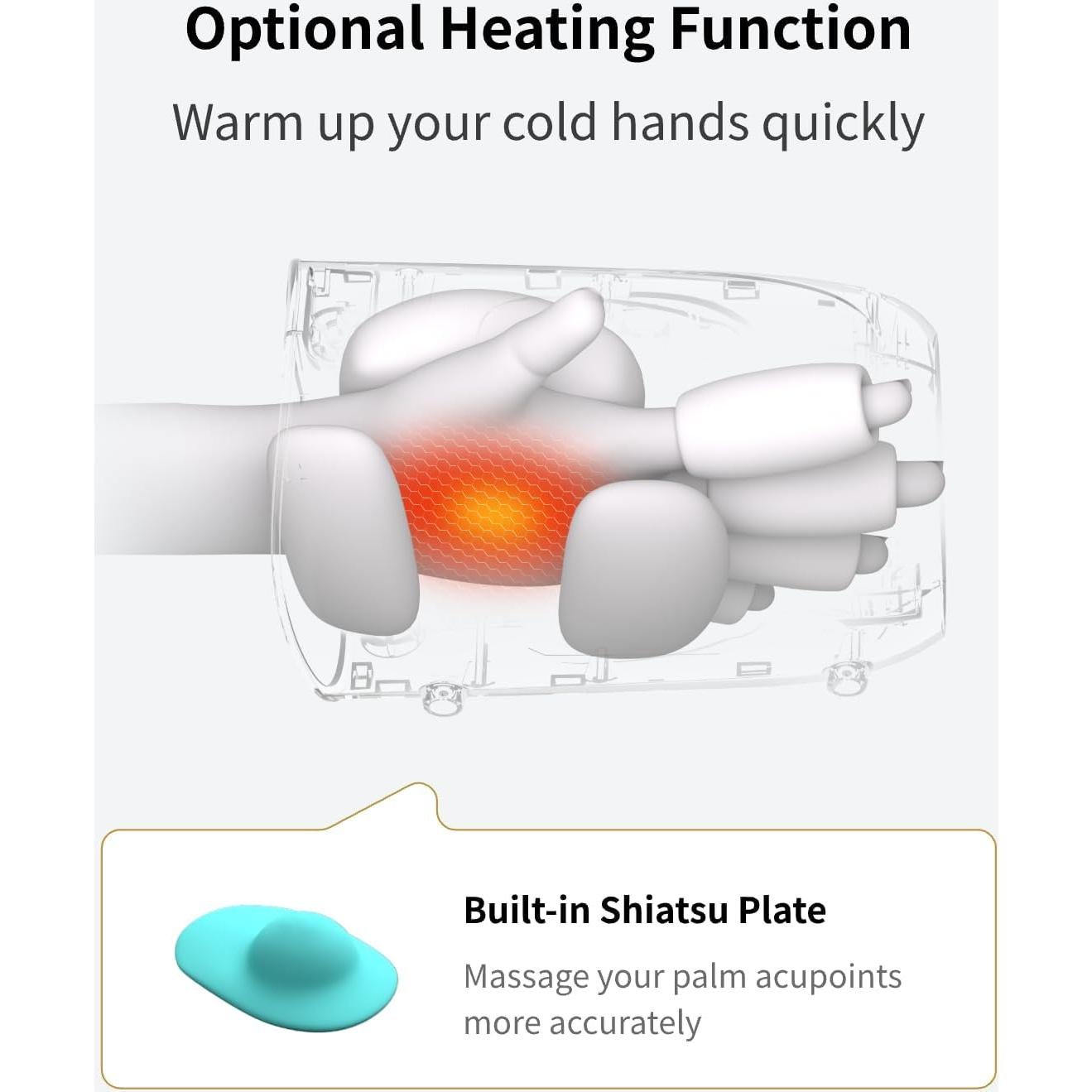 Masajeador de Mano Inalámbrico FIT KING con Calentamiento