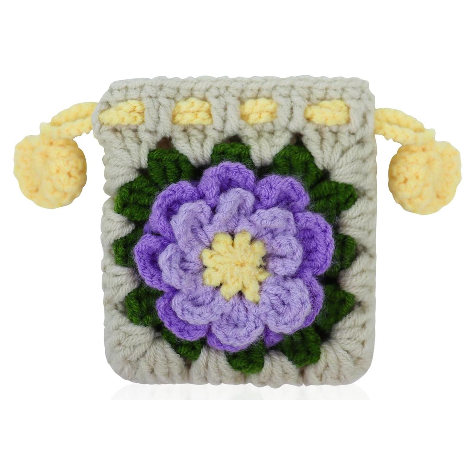 Monedero de Tela Beige Hecho a Mano con Cierre de Cuerda