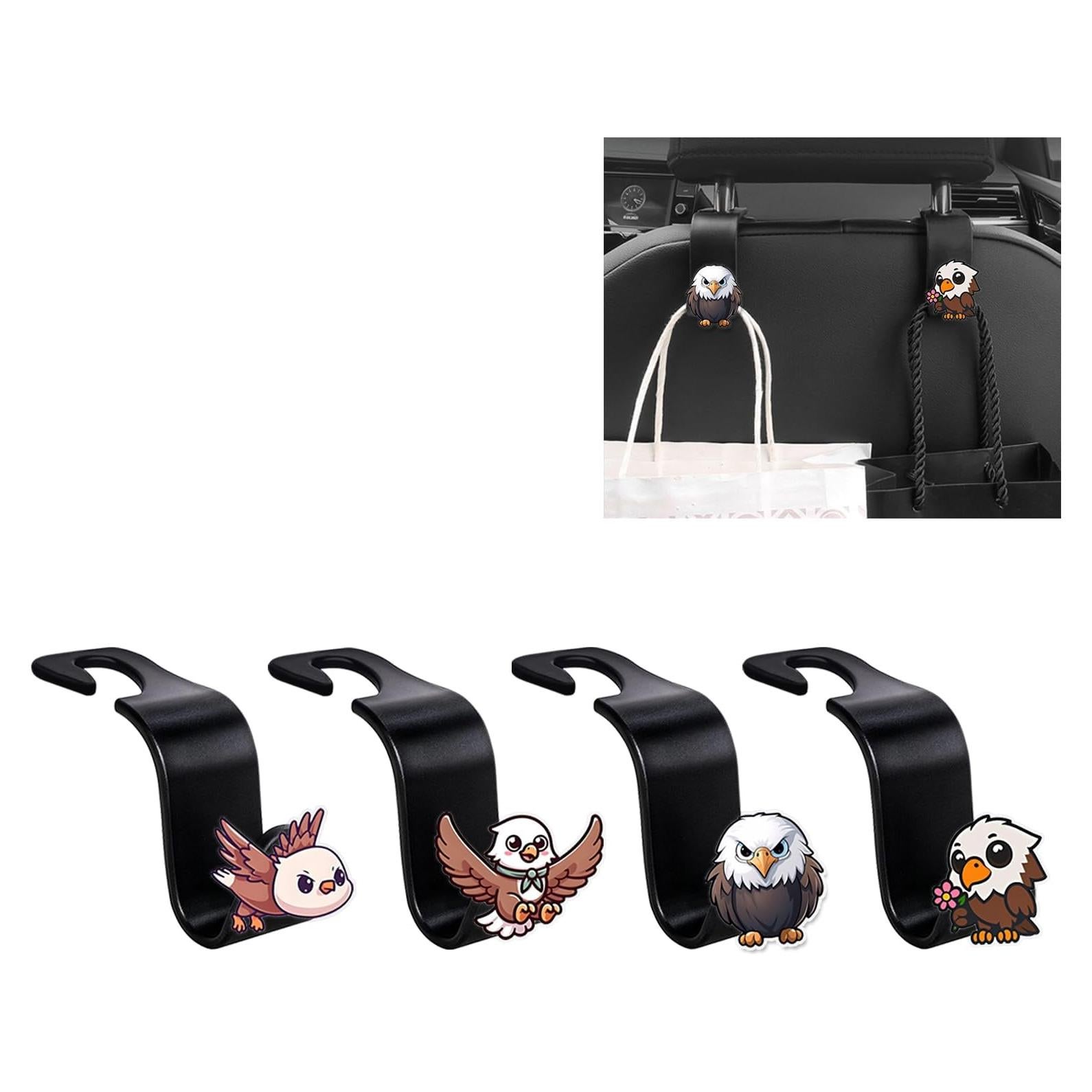 Ganchos para Reposacabezas de Automóvil Cinpudo - Paquete de 4