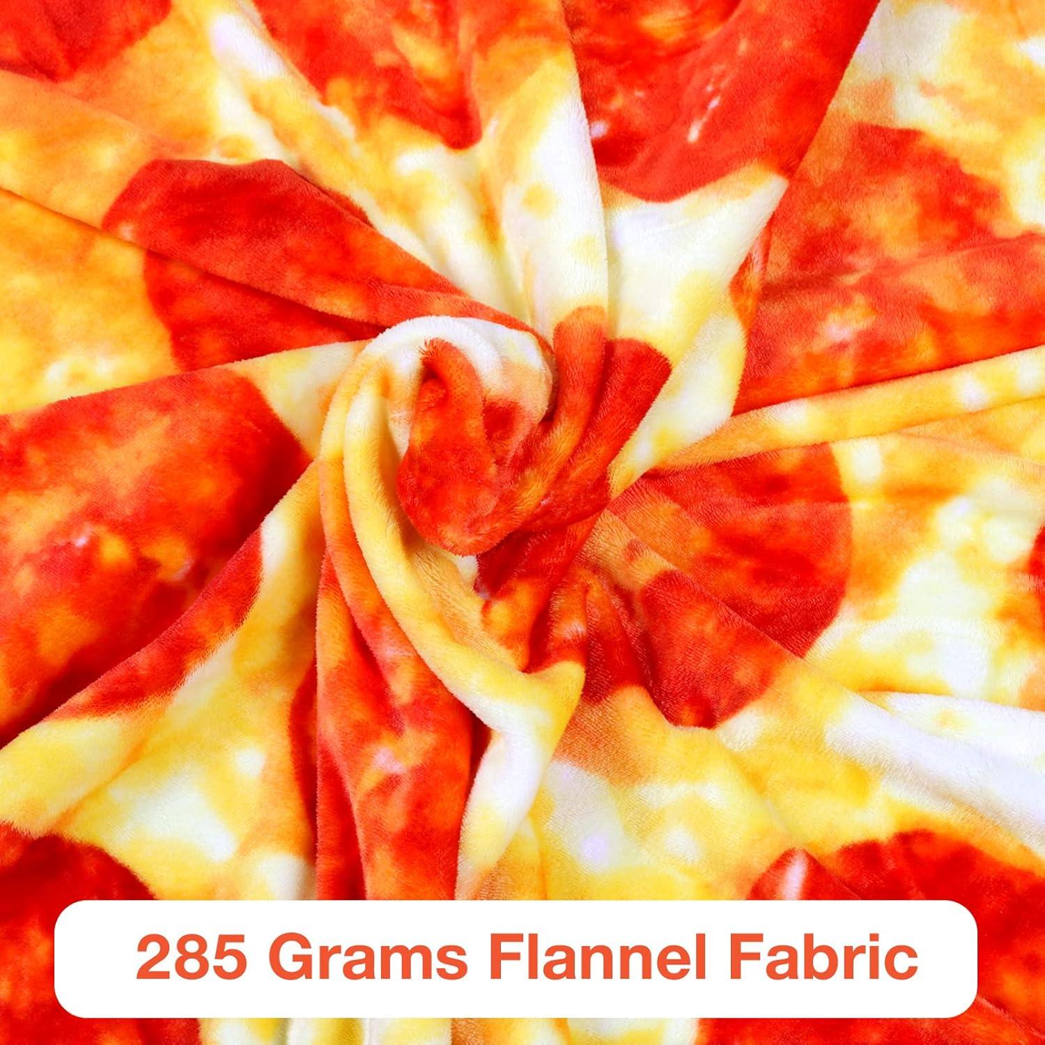 Manta de Pizza Hommtina 152.4 cm Doble Cara Suave y Divertida