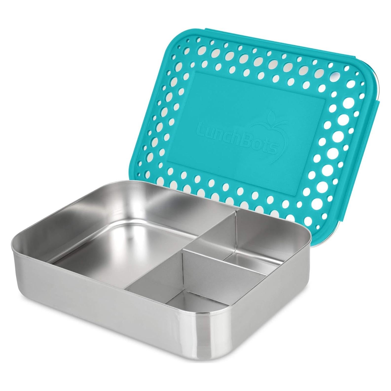 Contenedor de Almuerzo LunchBots Trio Acero Inoxidable 3 Secciones