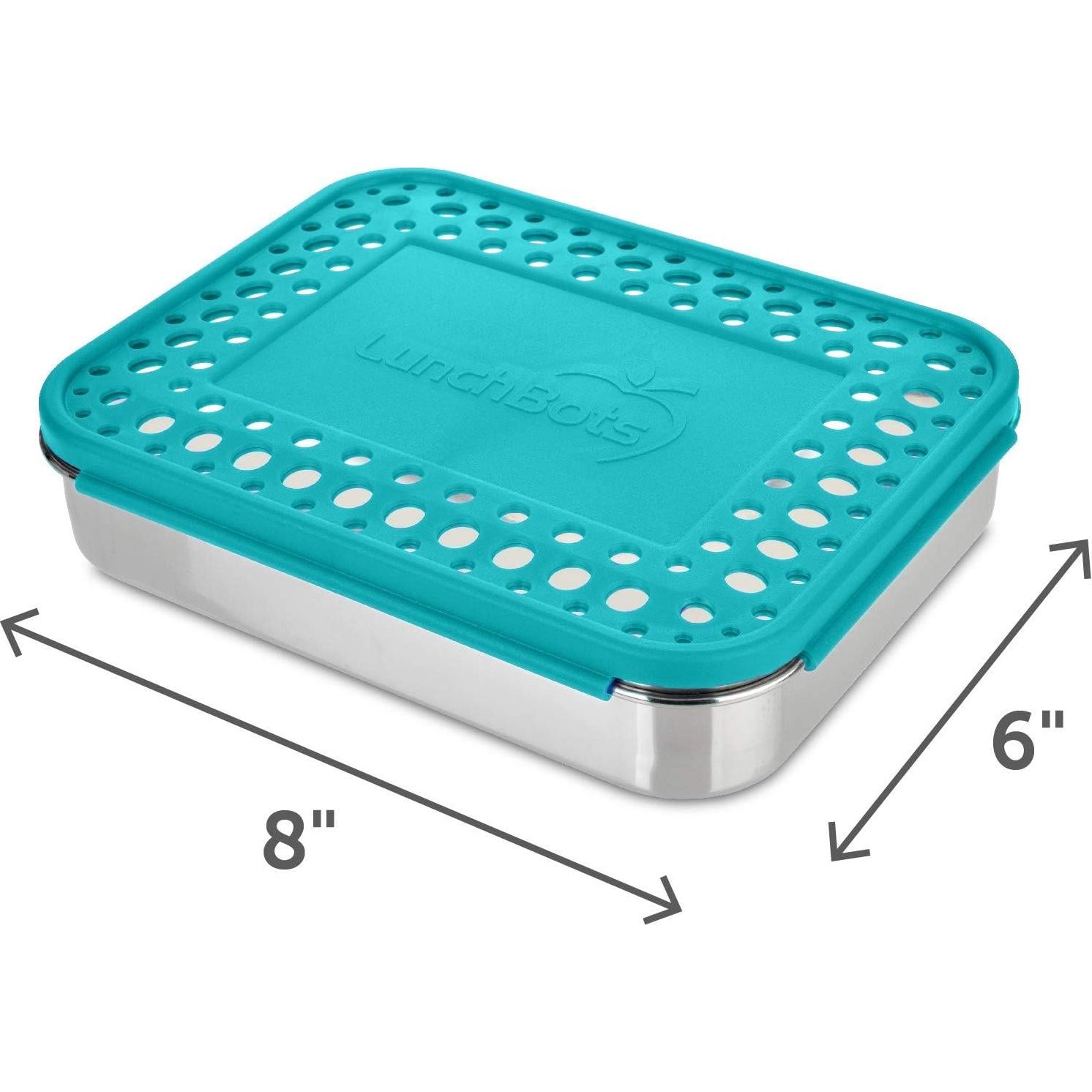 Contenedor de Almuerzo LunchBots Trio Acero Inoxidable 3 Secciones
