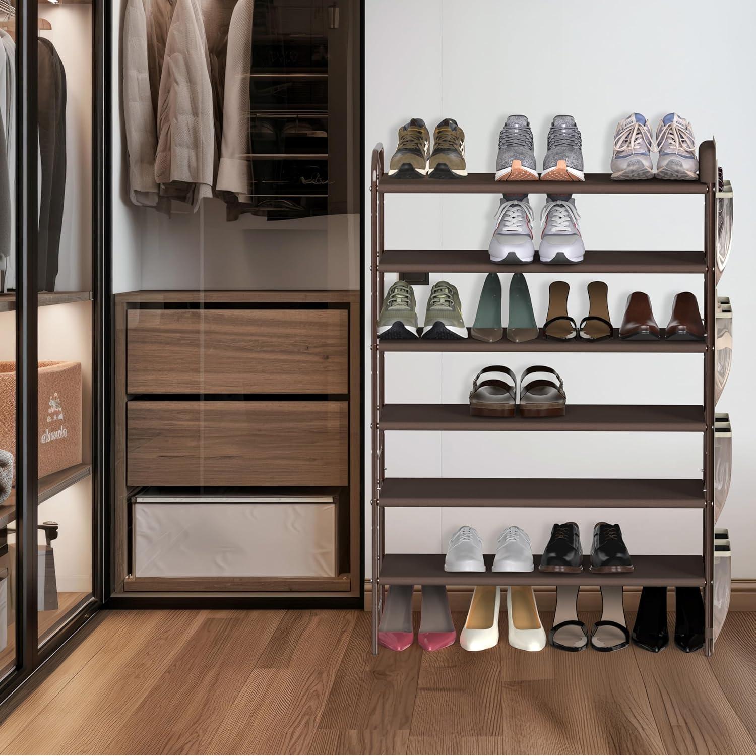 Organizador de Zapatos 6 Niveles Simple Houseware Bronce